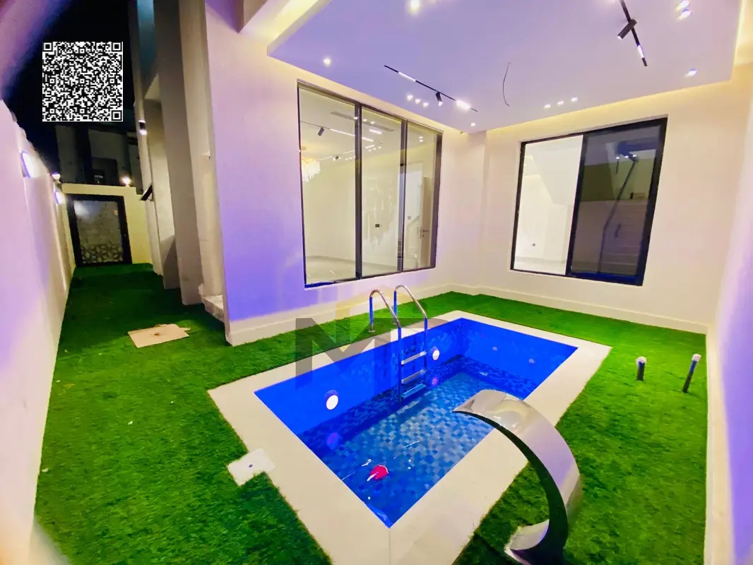 Luxury villa for sale opposite Sheikh Mohammed Bin Zayed Road | With swimming pool, freehold ownership for all nationalities | With payment facilities