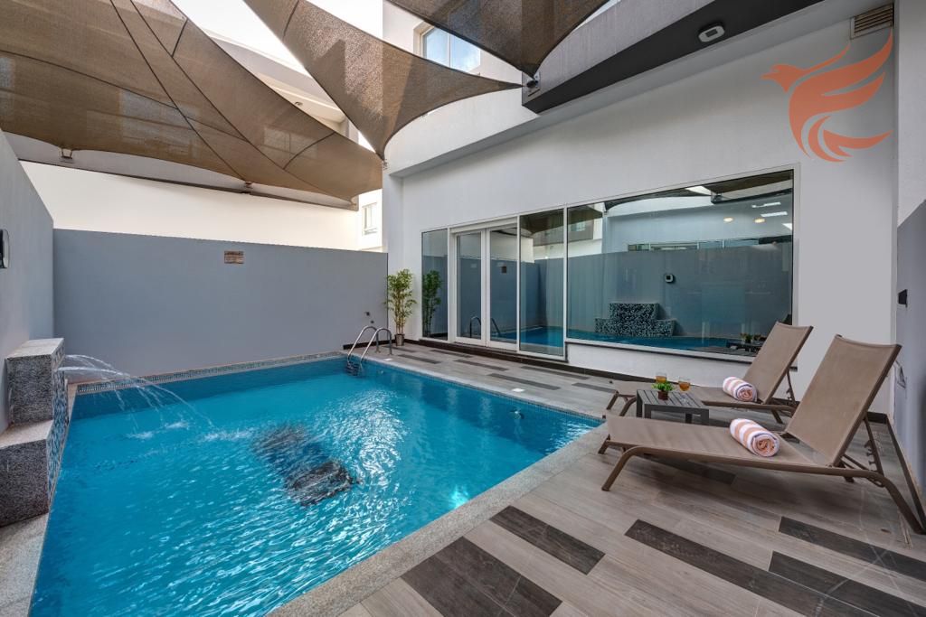 Furnished 3BR Villa with pool for rent in hamra village