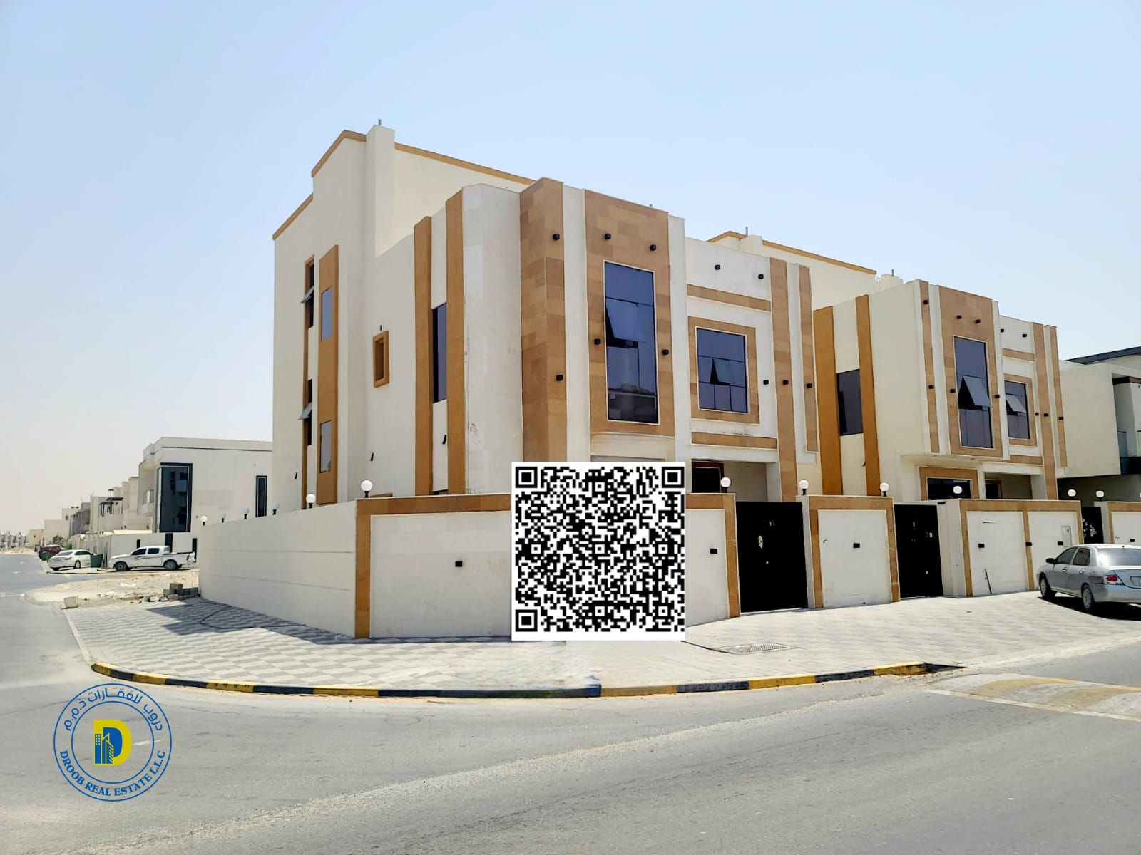 Enjoy luxury in this modern 7-bedroom corner villa with a rooftop terrace in Al Zahia. , freehold, and bank financing