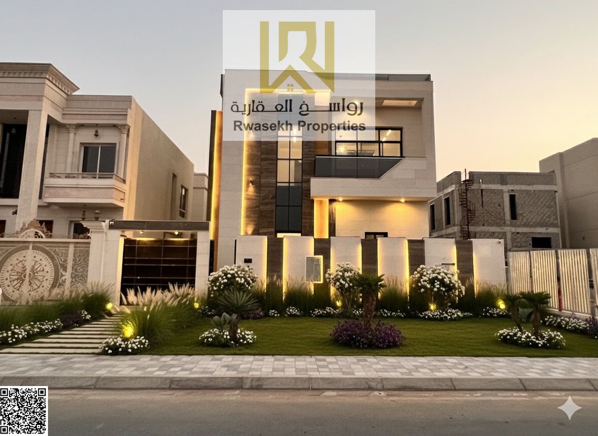 Luxury 3-Storey Villa for Sale in Al Hilyo 2, Ajman – Private Pool & Prime Location