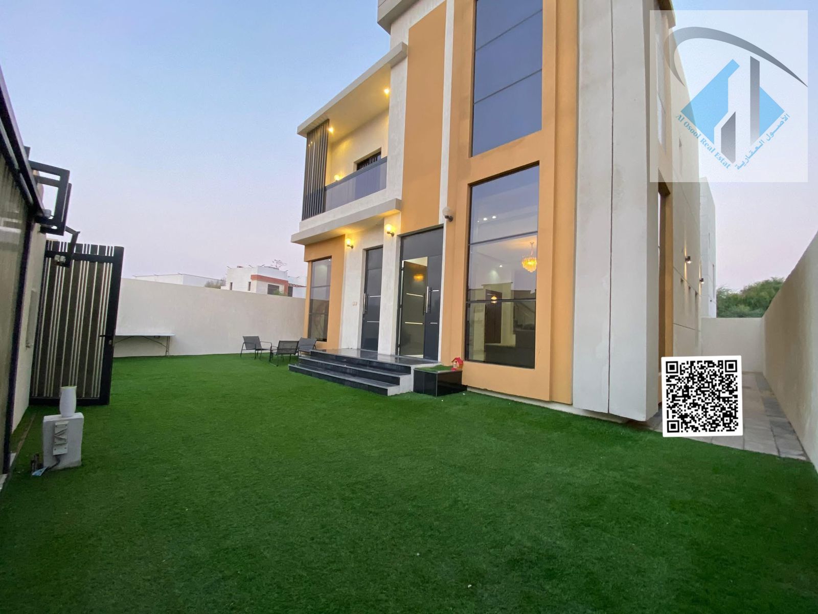 Villa for sale directly from the owner at a bargain price and without a down payment. A modern villa near the mosque, one of the most luxurious villas