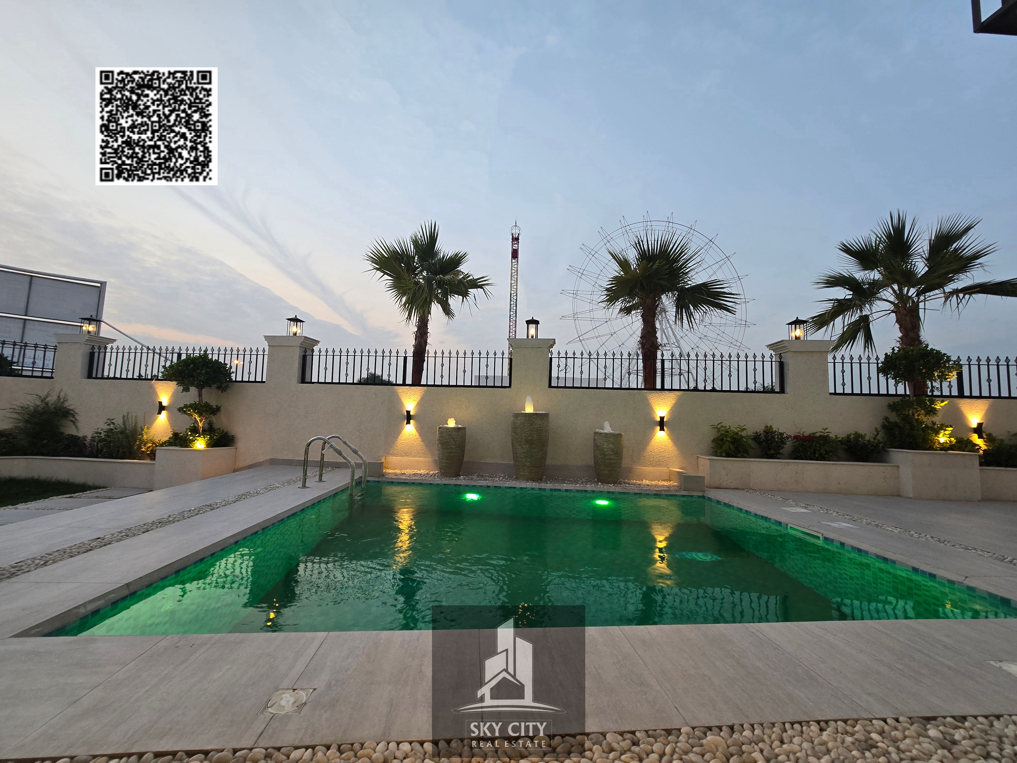 The best corner villa in Ajman, opposite Al Hamidiya Park and near the mosque, ready to move in with electricity, water and air conditioning.