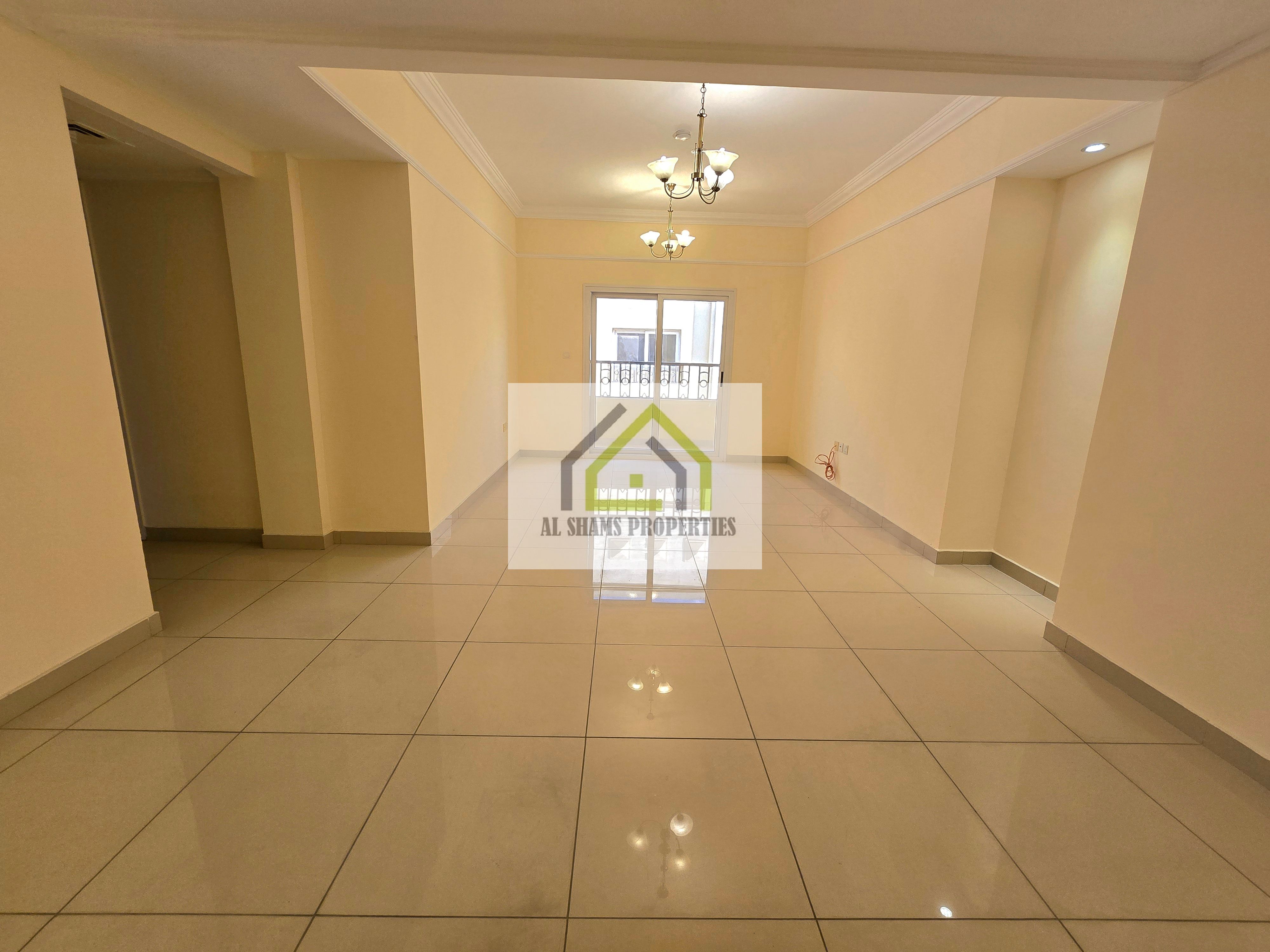 Store room huge 2BR Apartment available with balcony Grace period front of Muwailih park