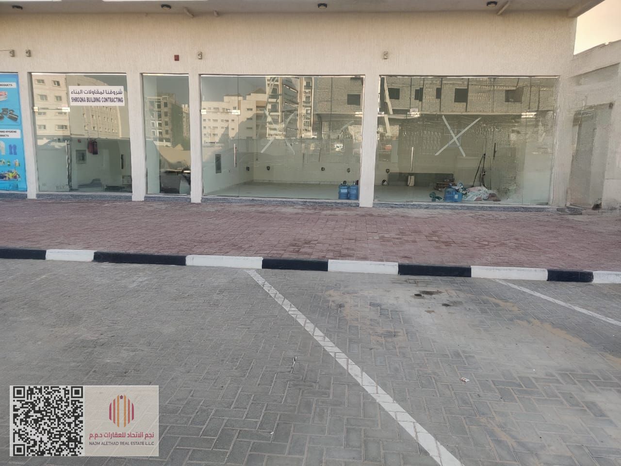 A distinctive commercial shop available for annual rent, located in Ajman – Al Jurf Industrial Area 3, in a strategic and vibrant location very close