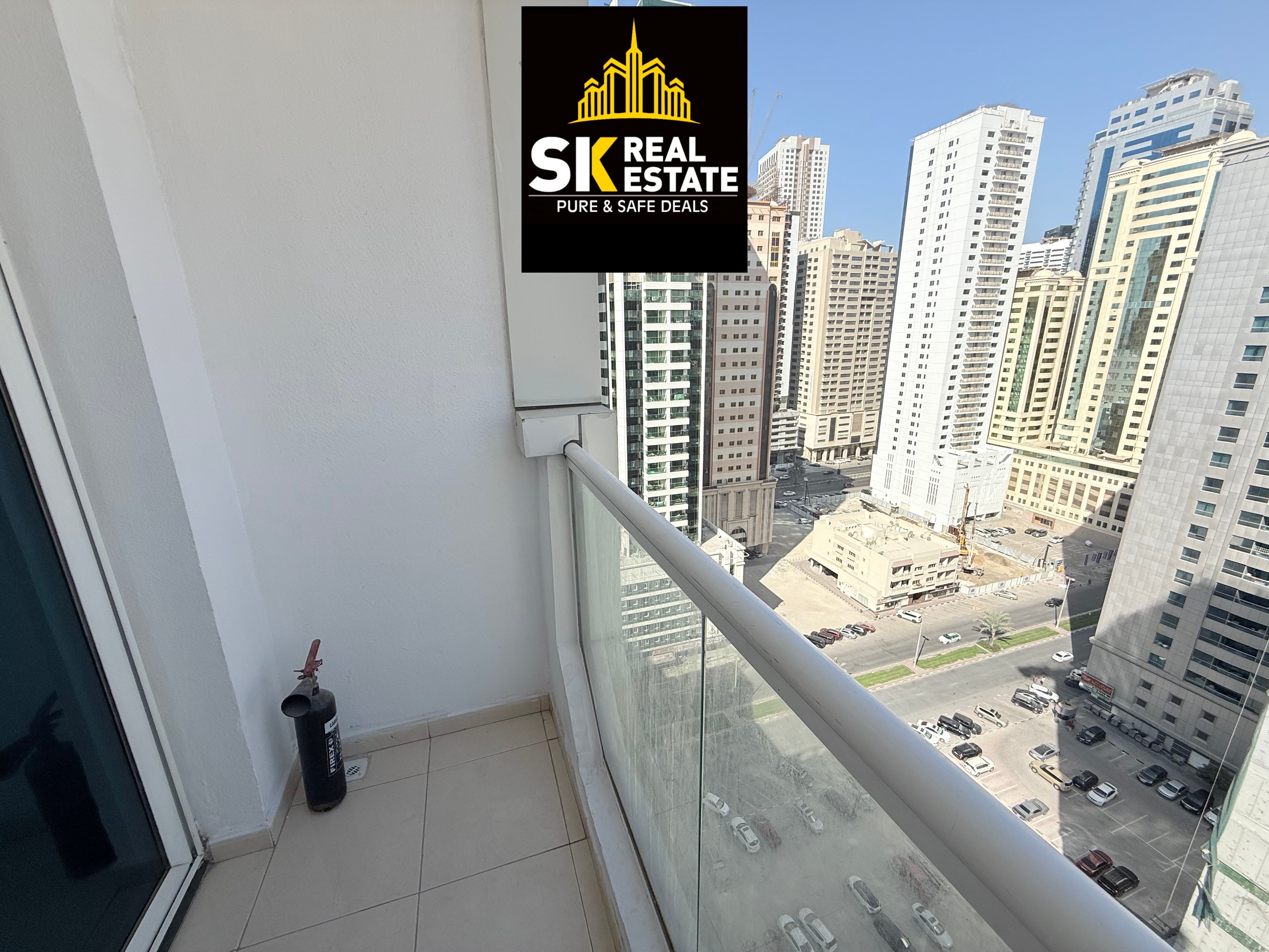SPACIOUS ONE BHK WITH BALCONY OPEN VIEW WITH BUILT IN WARDROBES NEAR DUBAI EXIT