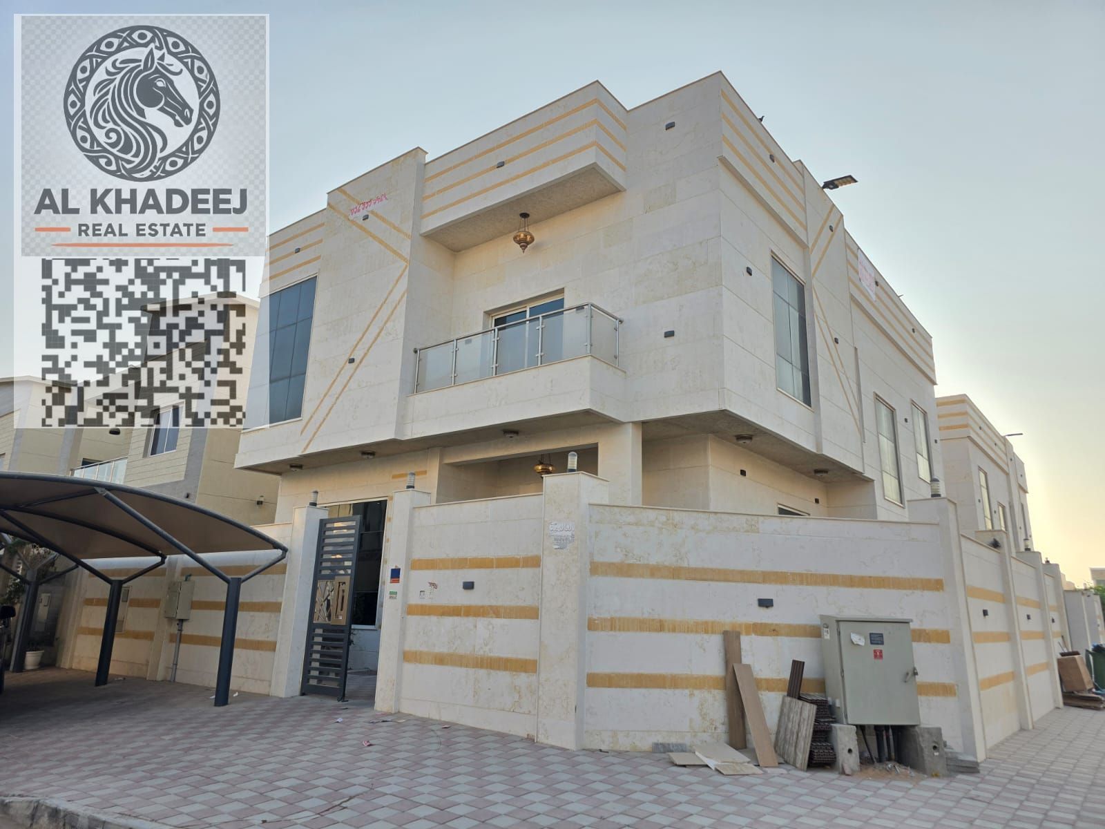 For rent: A luxurious villa with a large area, consisting of 5 bedrooms and a maid's room, located in the Al Yasmin area, near Mohammed Bin Zayed Road