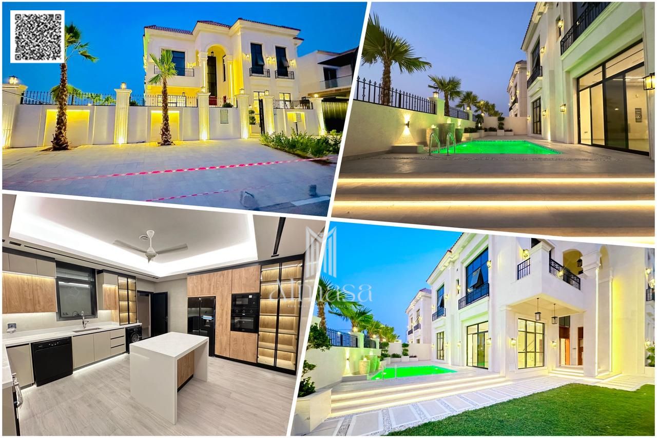 The best corner villa in Ajman, opposite Al Hamidiya Park and near the mosque. Ready to move in with electricity, water, and air conditioning.
