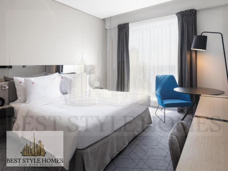 SUMMER 2026 DEAL, 6 MONTHS STAY, ONE BEDROOM HALL WITH BALCONY, Fully Furnished Hotel Apartment,
