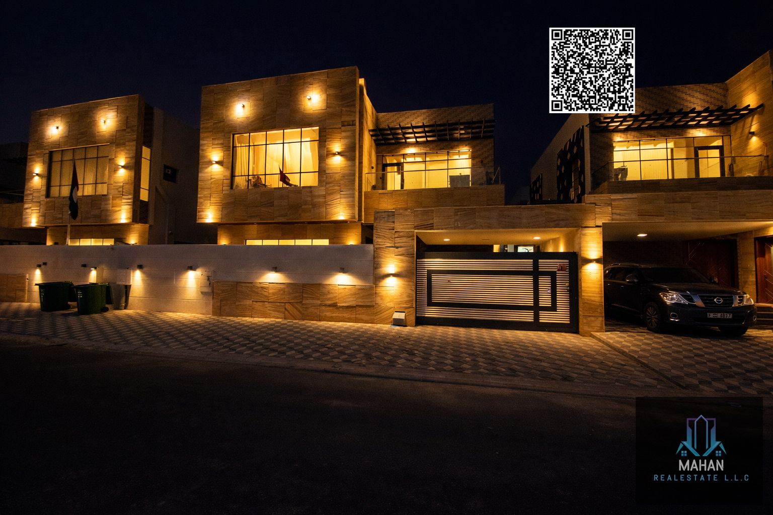 Luxury villa for sale in Al Yasmin area – Ajman, located in one of the most prestigious and sought-after residential areas, characterized by tranquility, sophistication, and proximity to main roads and all essential services, making it an ideal residentia