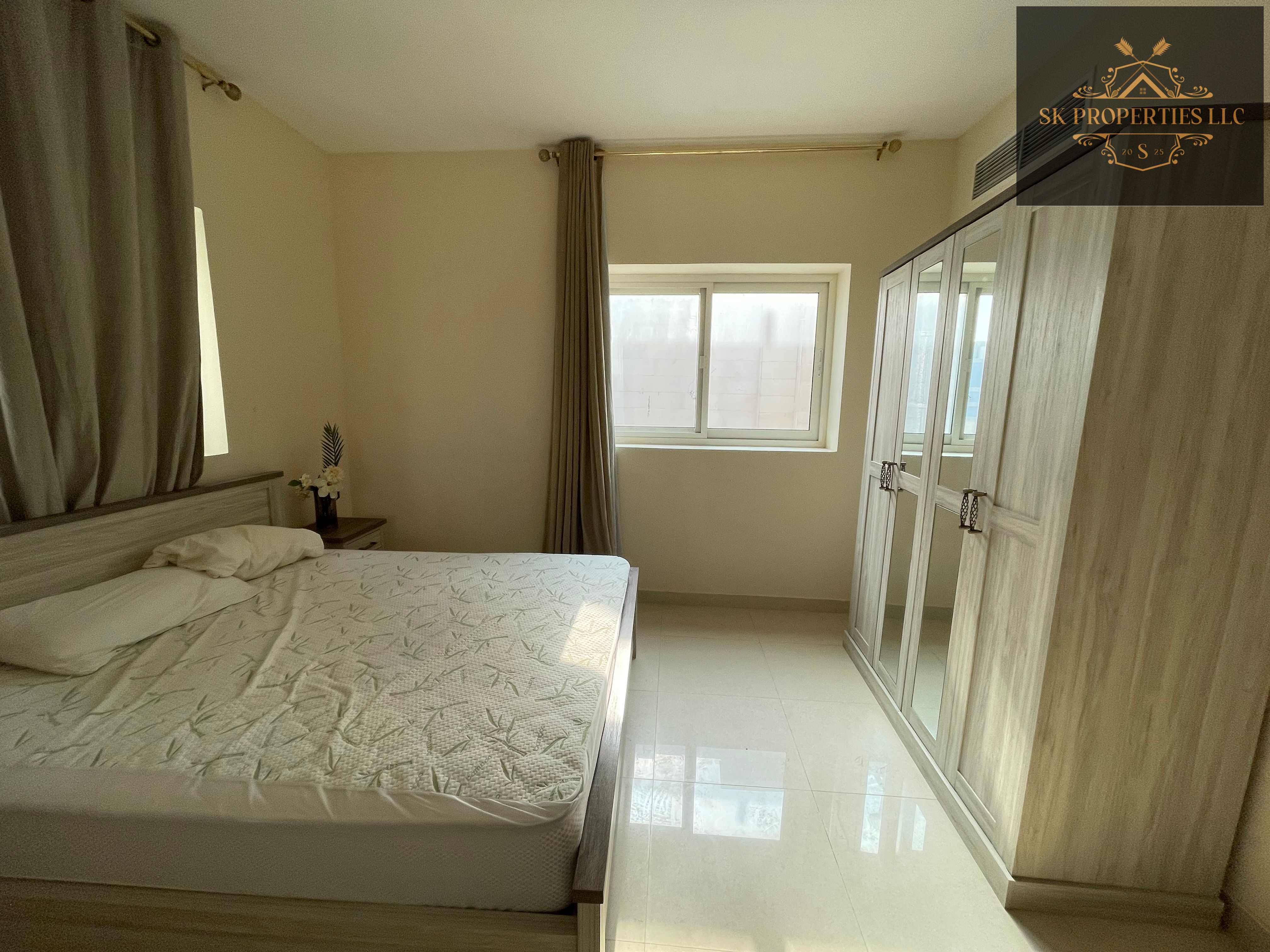 A spacious fully furnished luxury 1 BHK prime location family friendly living area fully equipped kitchen store open free parking