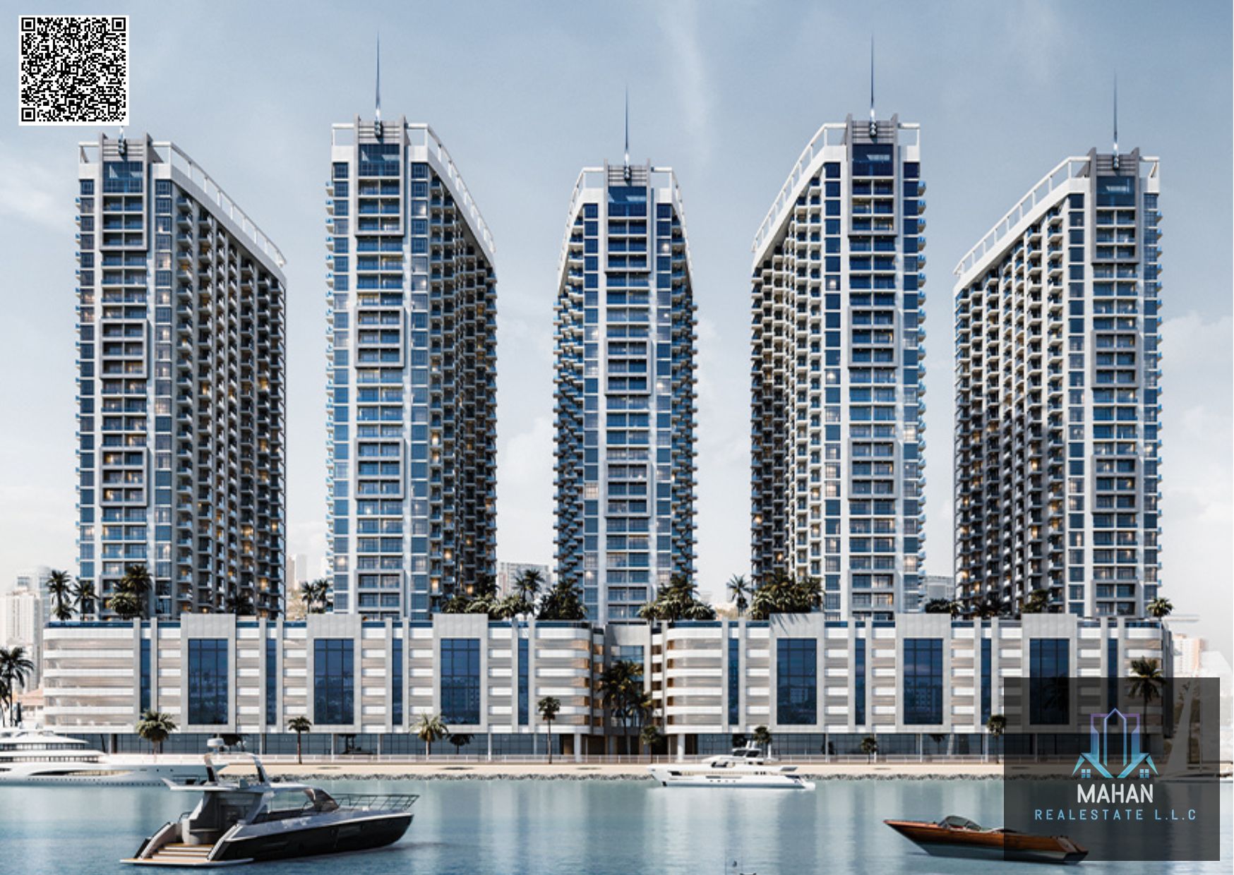 Luxury 1,2,3 BHK Waterfront Apartment | 7.5 Years Payment Plan | Ajman Creek Towers | No Commission