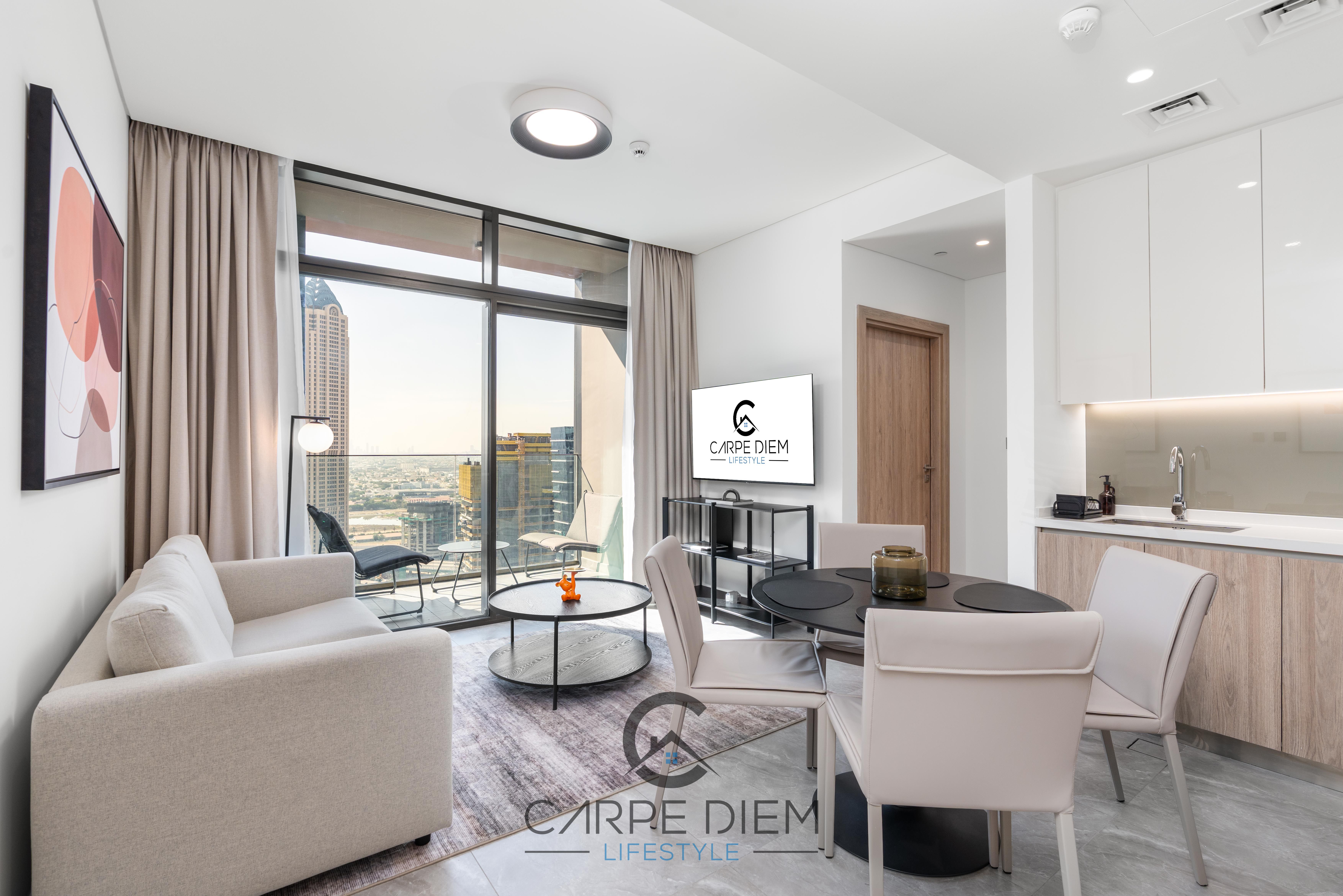 Elegant 1BR | Peninsula One | Prime Business Bay
