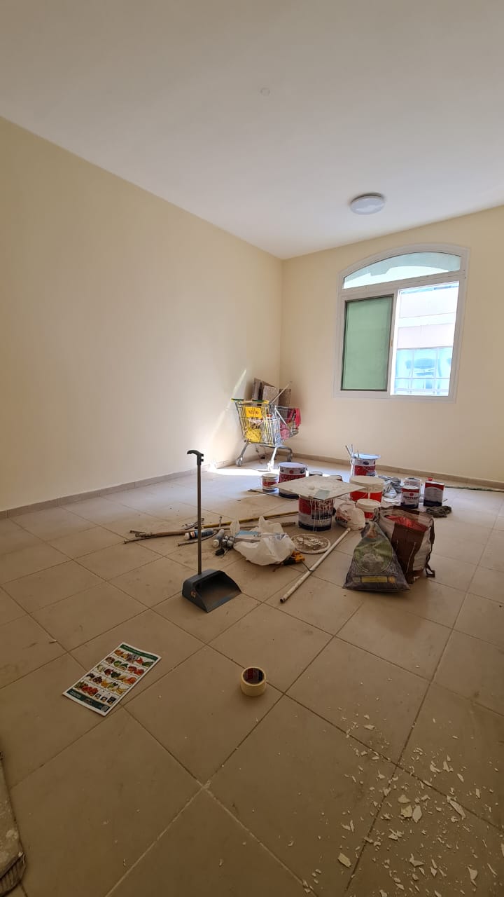 Two-bedroom apartment with living room in Al Qulayaa, free gym and pool, AED 38,000, 4 payments.