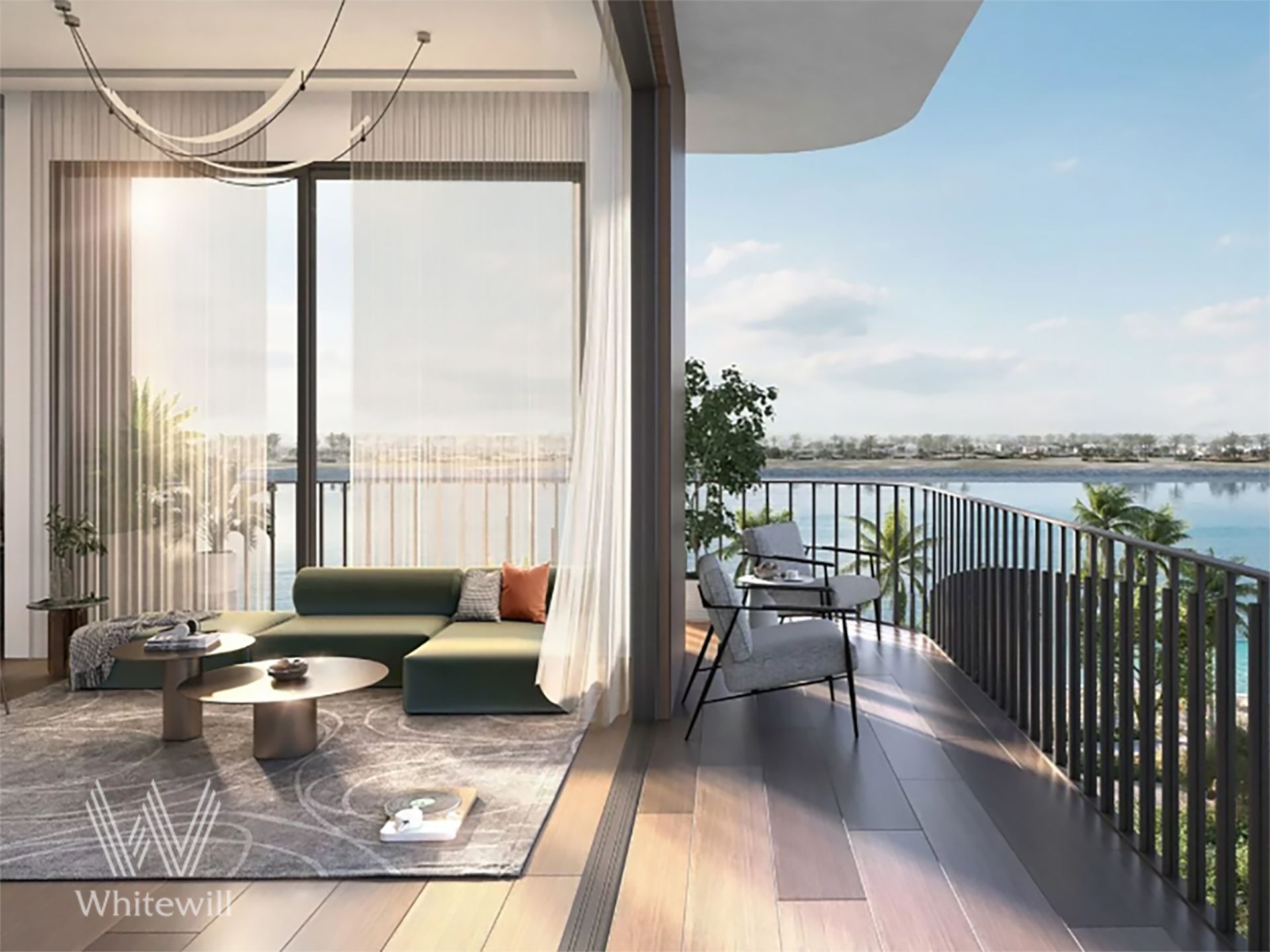 Partial Canal View | High Floor | Corner 3BR+Maids