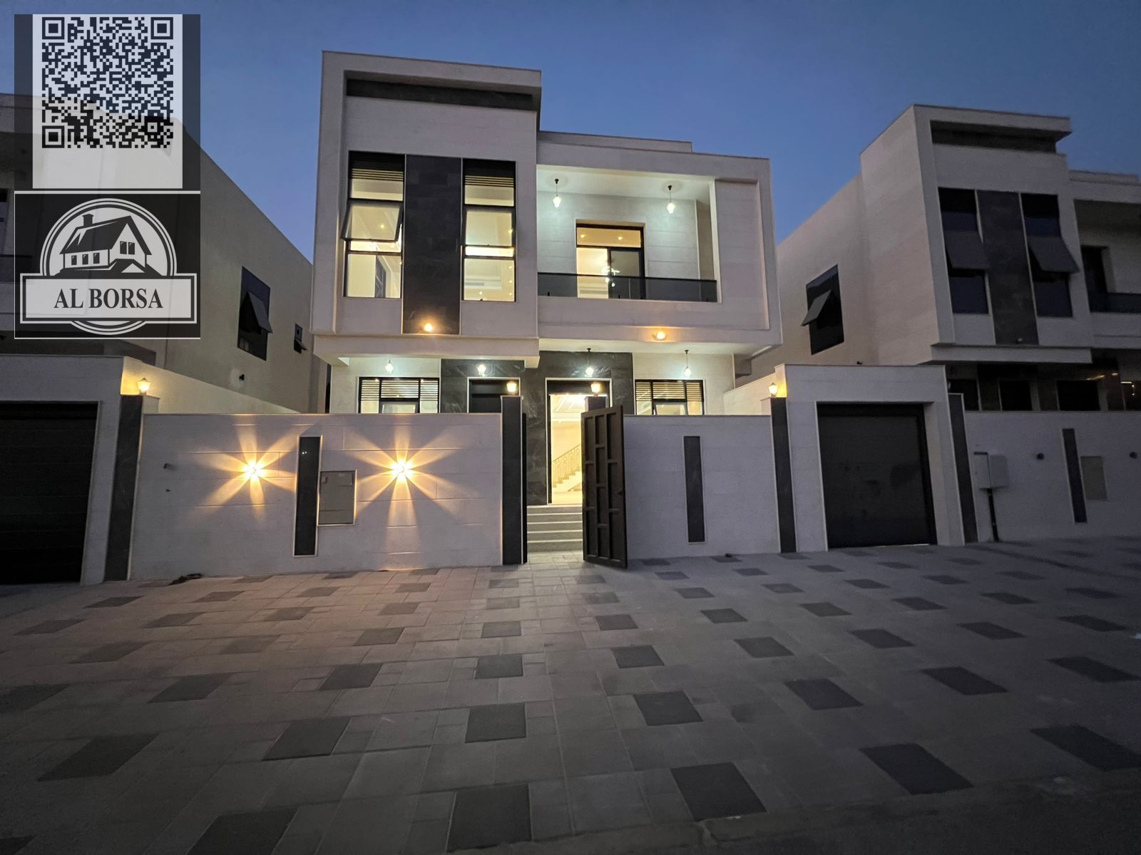 Villa for rent in Al Bahia - Ajman. 5 master bedrooms + living room + majlis + luxury kitchen + maid's room, ready to move in immediately.