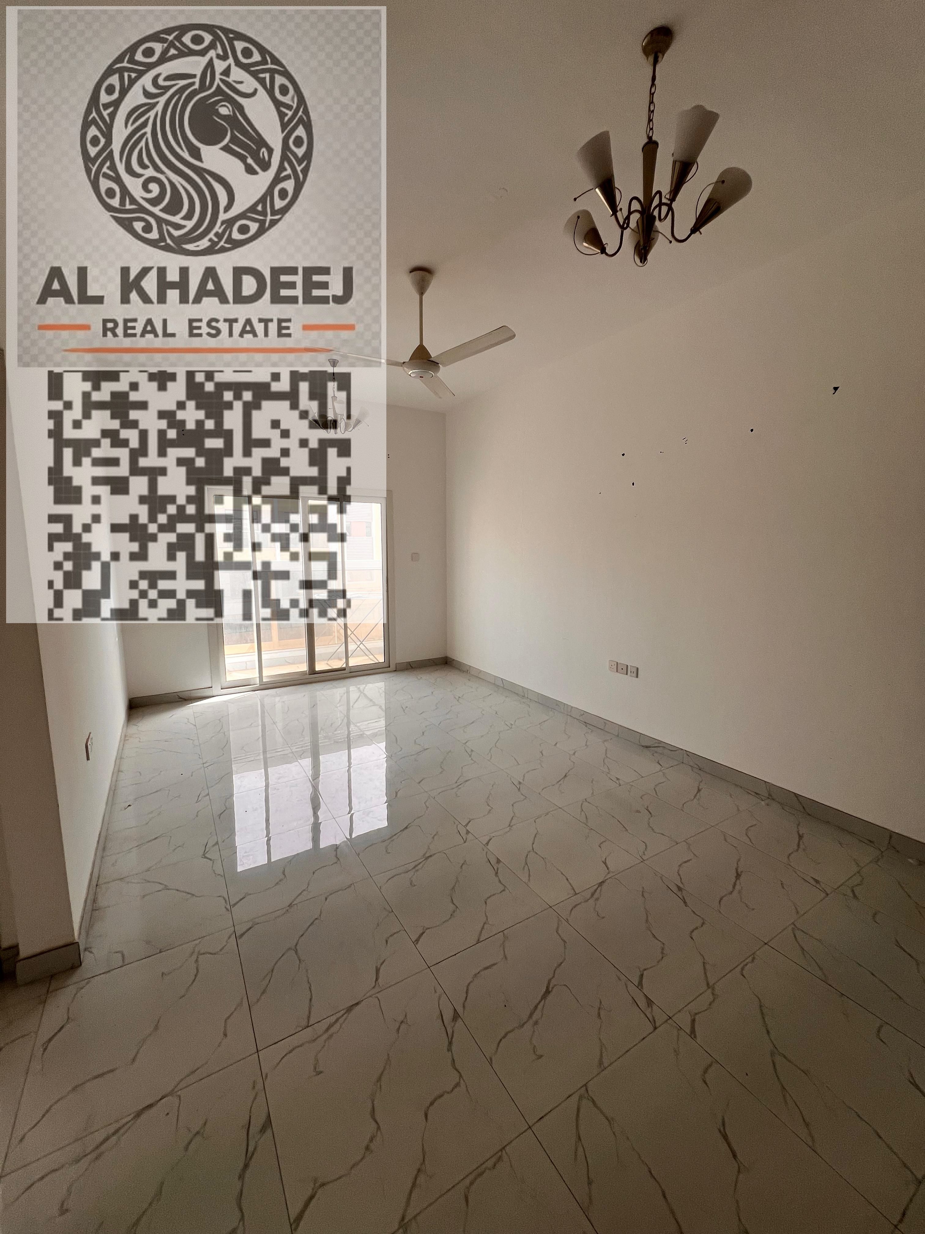 A distinctive apartment for rent in Al Muwaihat 3 area, in a new building, second occupant, with a large area suitable for families.
