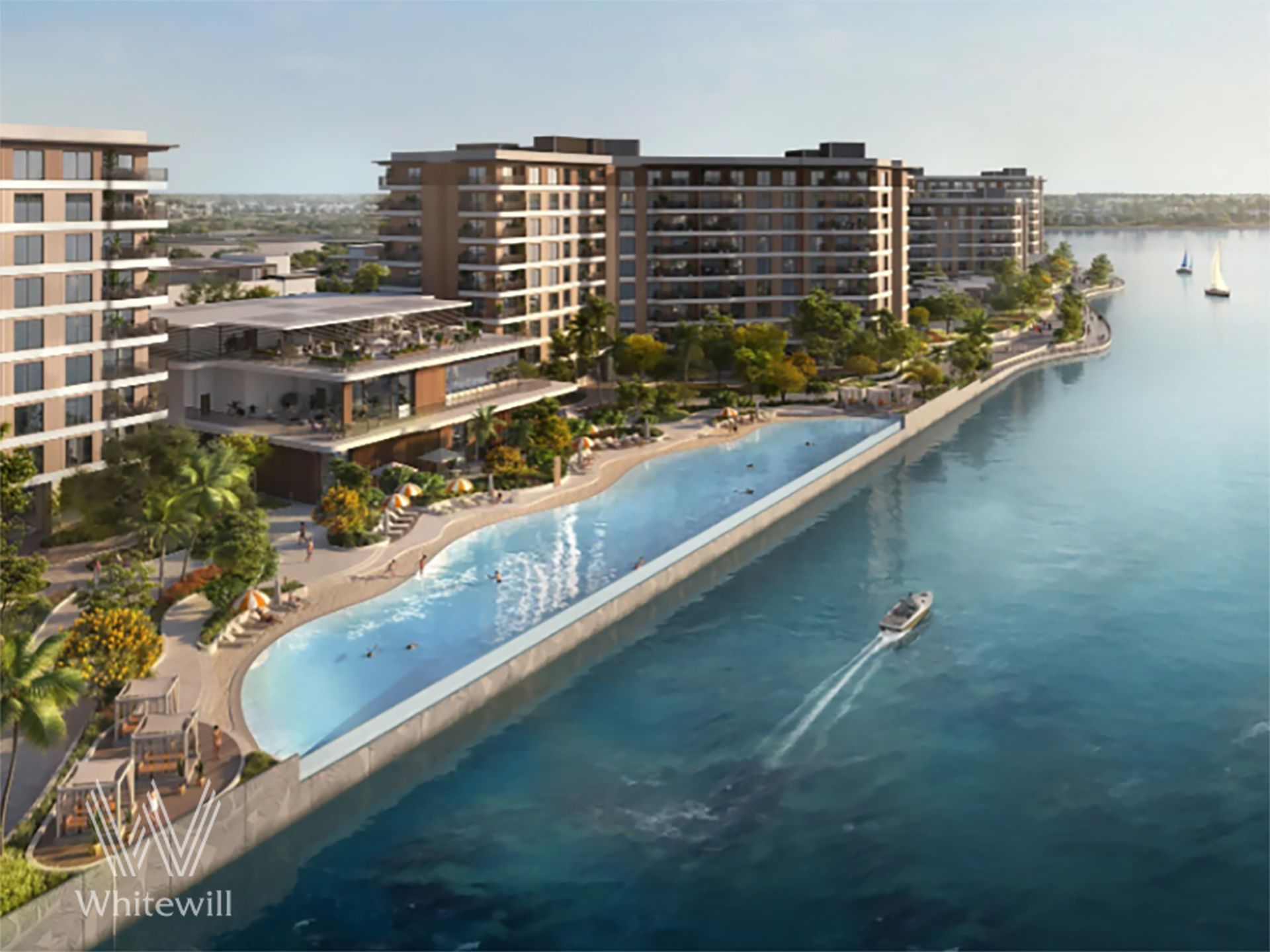 Canal and Community View| Balcony| Big Corner 3BR+Maids