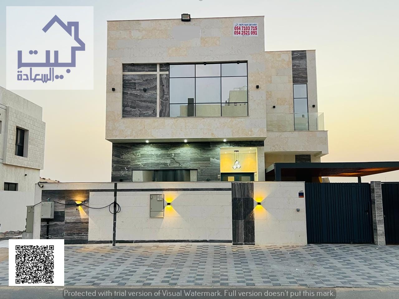 A detached annex for rent in Al Yasmin, first occupancy, ready to move in. 3 master bedrooms with wardrobes, 4 bathrooms, maid's room, fully equipped