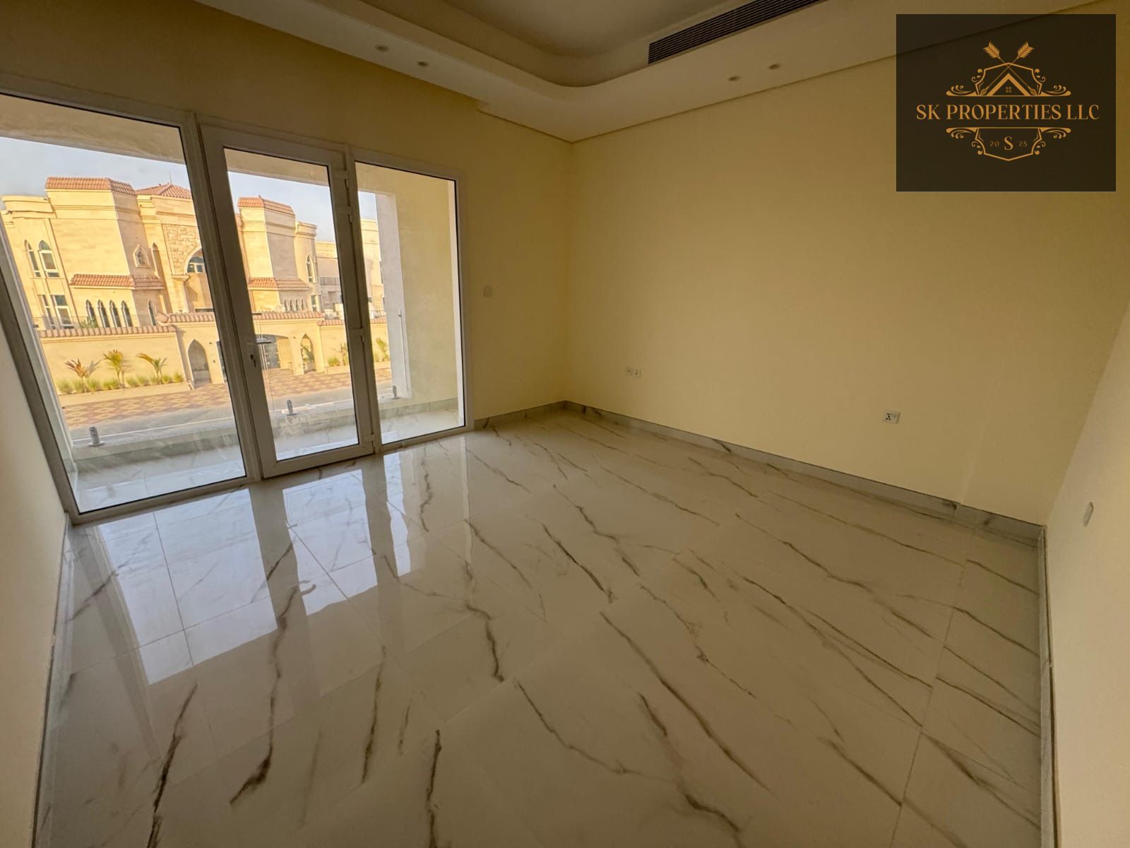 Modern design luxury 3 bedroom villa prime location family friendly living environment majlis hall maid room 5 modern bath big parking garage