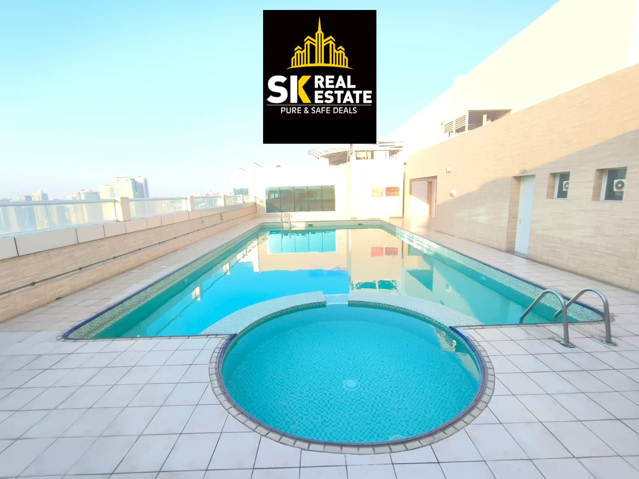 LUXURY 1BHK APARTMENT WITH BUILT-IN WARDROBES+GYM -SWIMMING POOL -KIDS PLAYING AERIA FREE EASY EXIT TO DUBAI