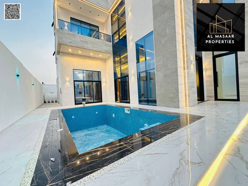 Luxury villa, freehold, price includes everything including furniture, elevator, kitchen appliances, air conditioners, registration and ownership fees