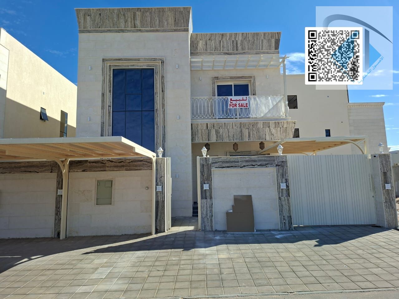 Villa for sale directly from the owner at a bargain price and without a down payment. A modern villa near the mosque, one of the most luxurious villas