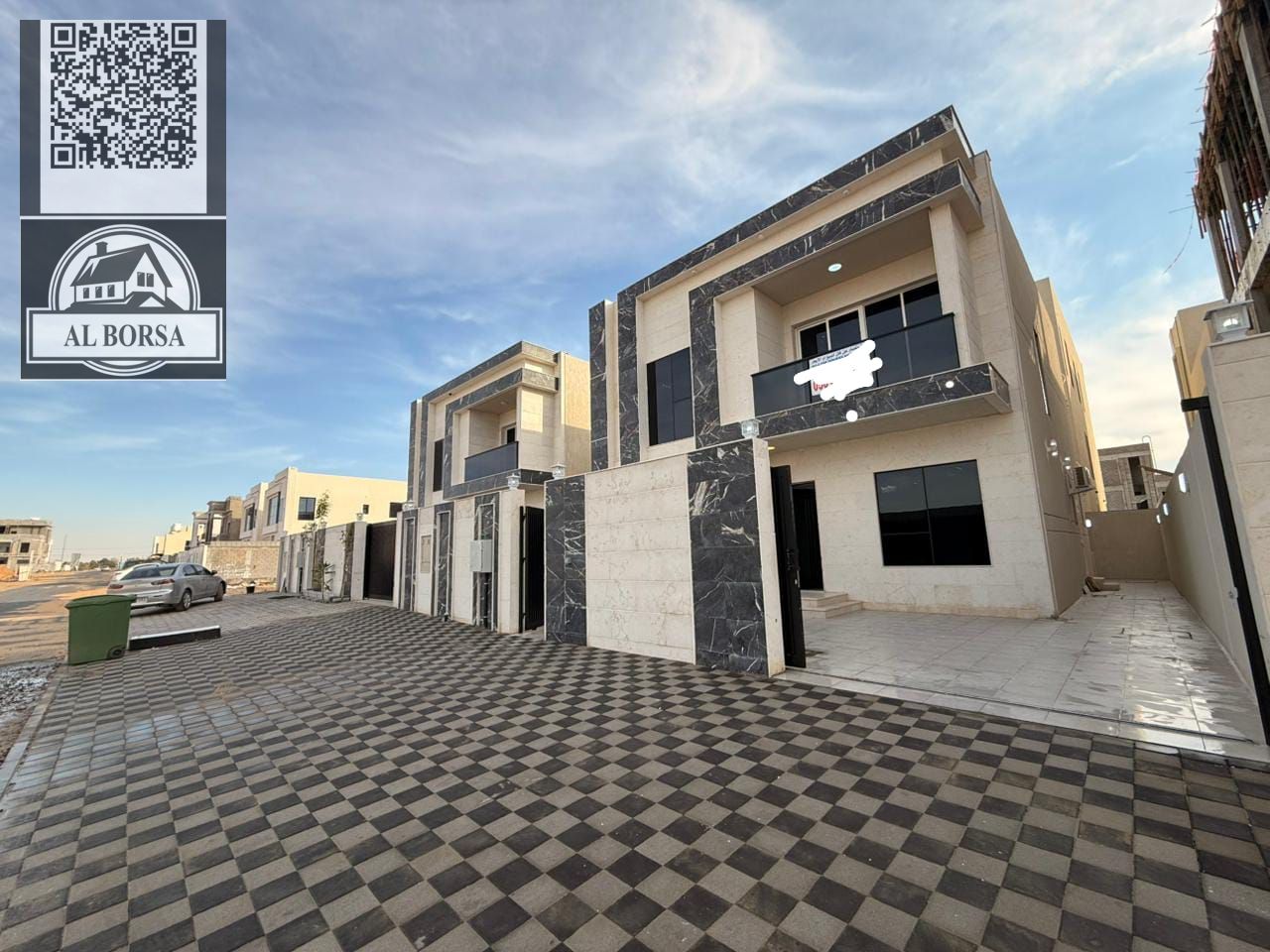 For rent in Al-Haliyo 2, a villa with 4 master bedrooms, a majlis, a living room, a maid's room, and a spacious kitchen.