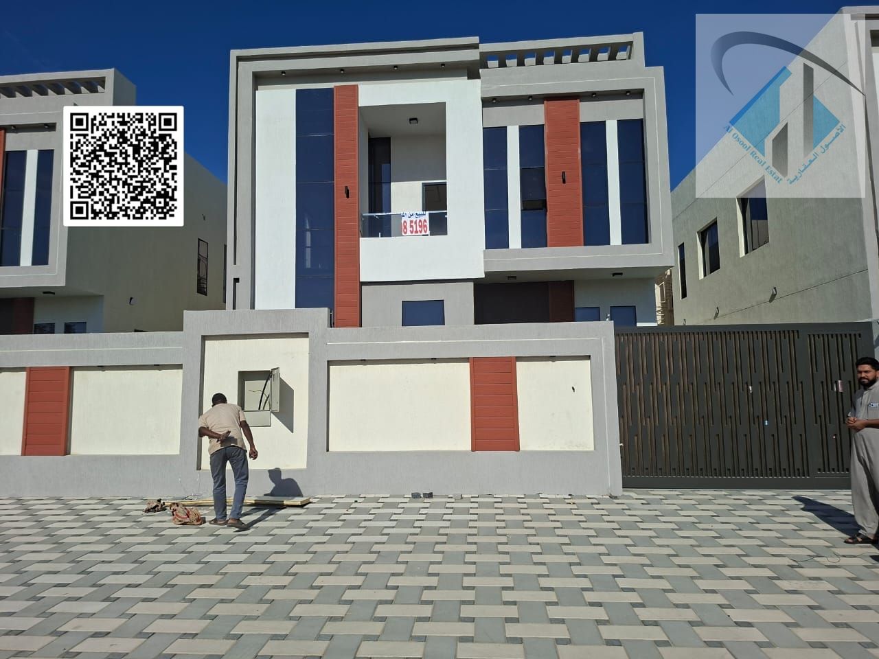Villa for sale directly from the owner at a bargain price and without a down payment. A modern villa near the mosque, one of the most luxurious villas