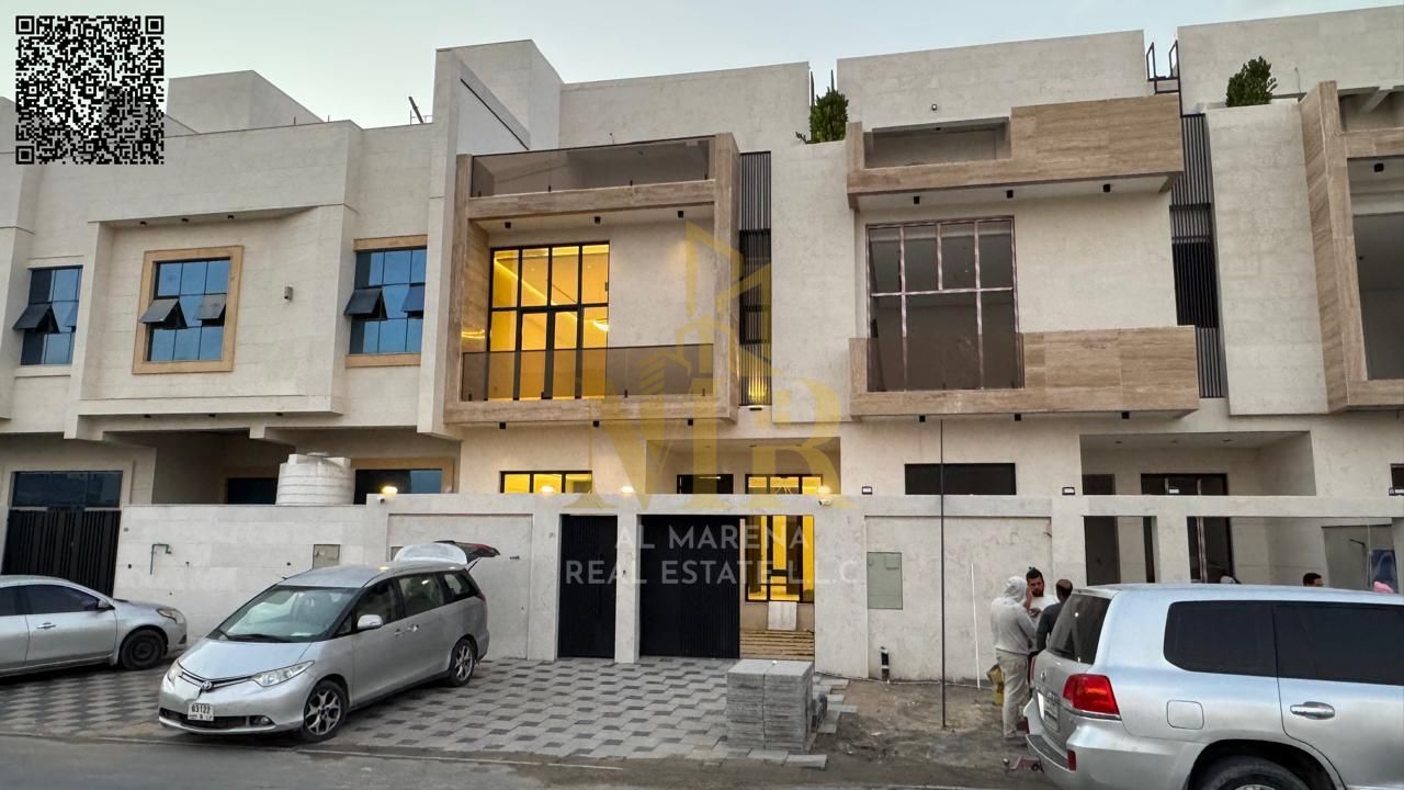 A villa with all registration and ownership fees included, on the main street, ready to move in, in the most prestigious areas of Ajman. Freehold owne