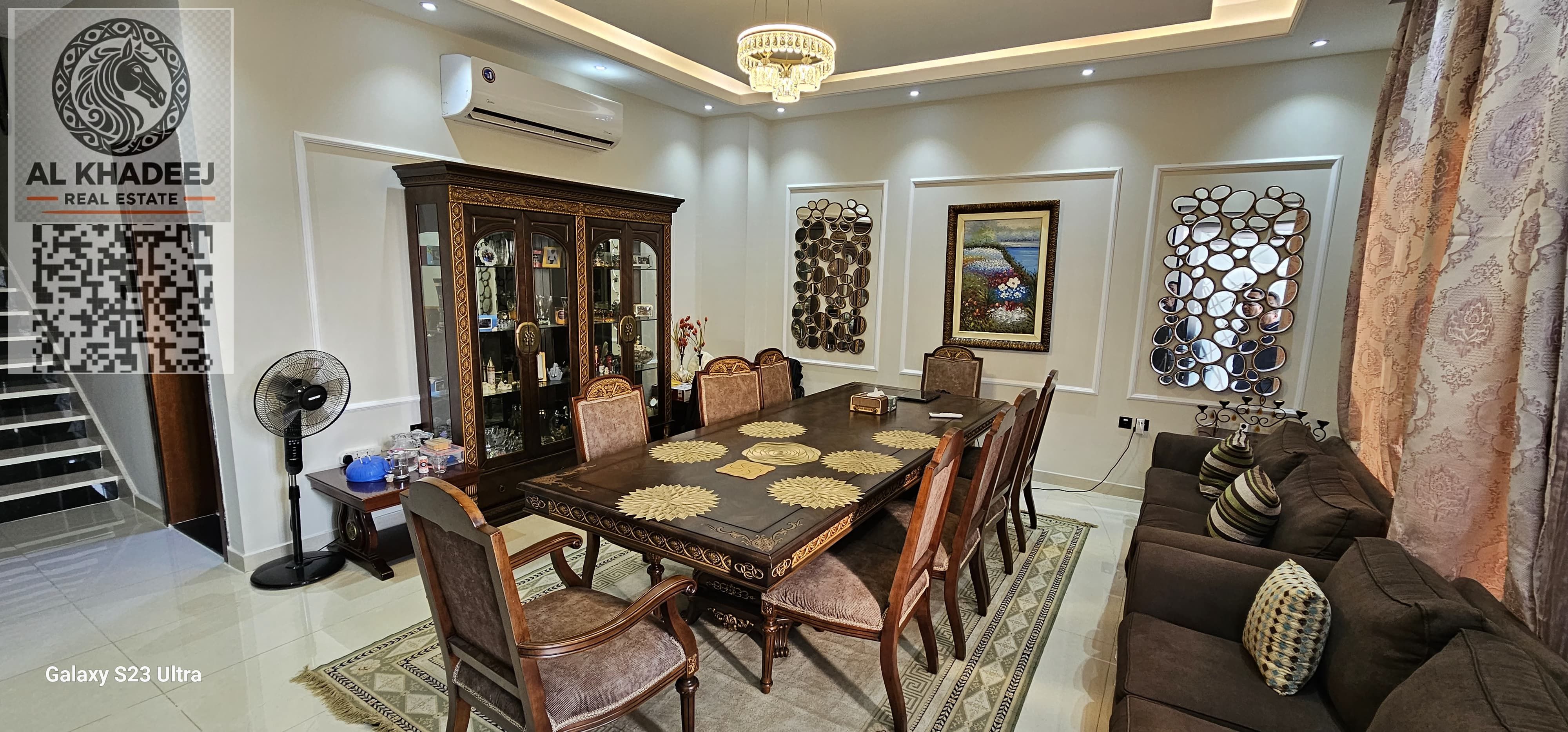 Experience luxury in a fully furnished 6-bedroom villa for annual rent in Al Zahia.