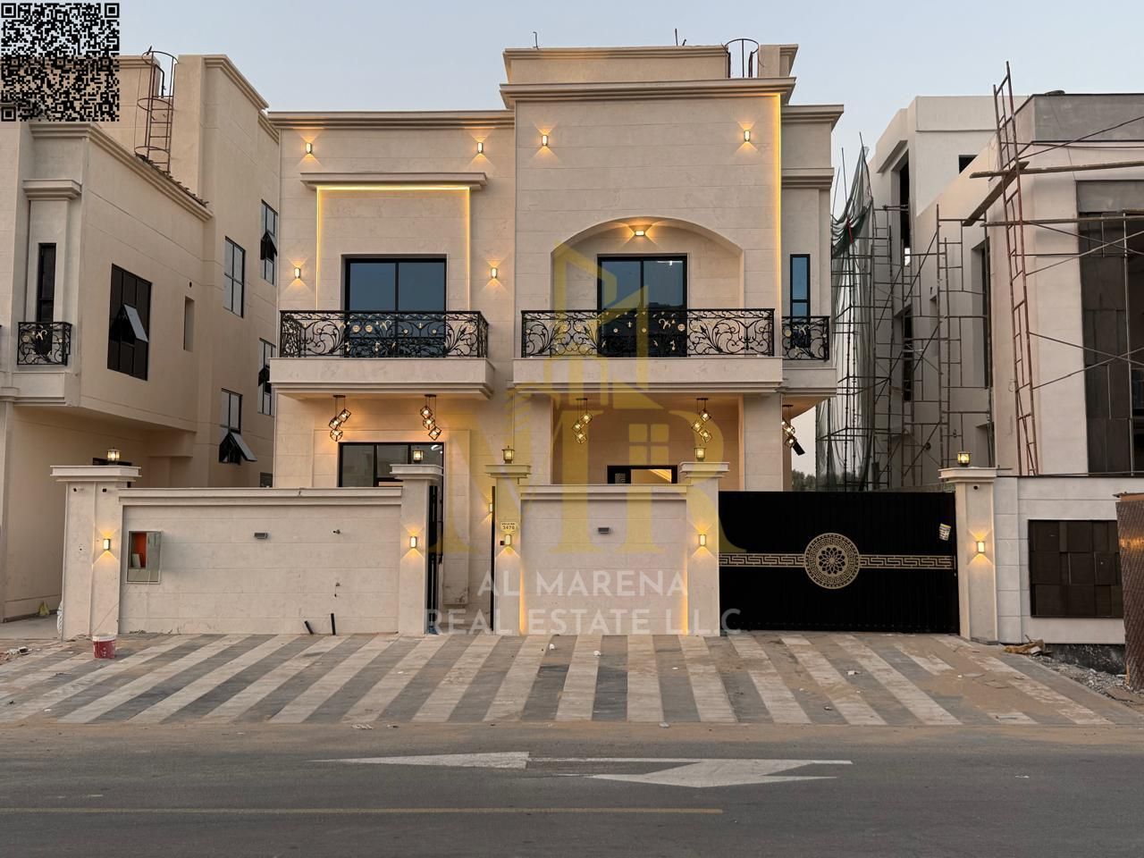 Villa with price including AC installation fees on the main street, ready to move in, in the most prestigious areas of Ajman, freehold ownership for a