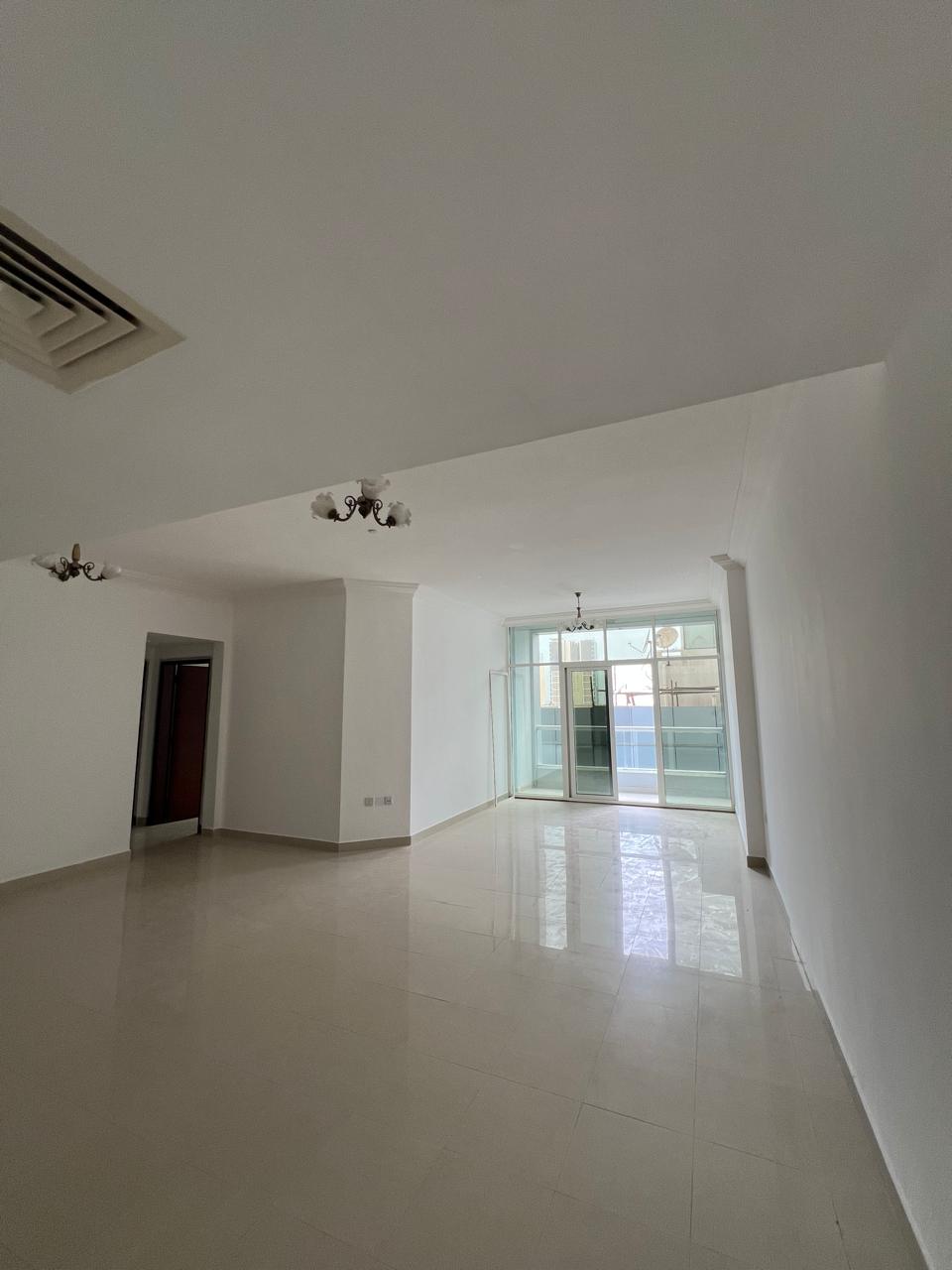 2BR hall apartment in Al Taawun with balcony and maid’s room, free gym & pool, free maintenance, prime location with easy Dubai access