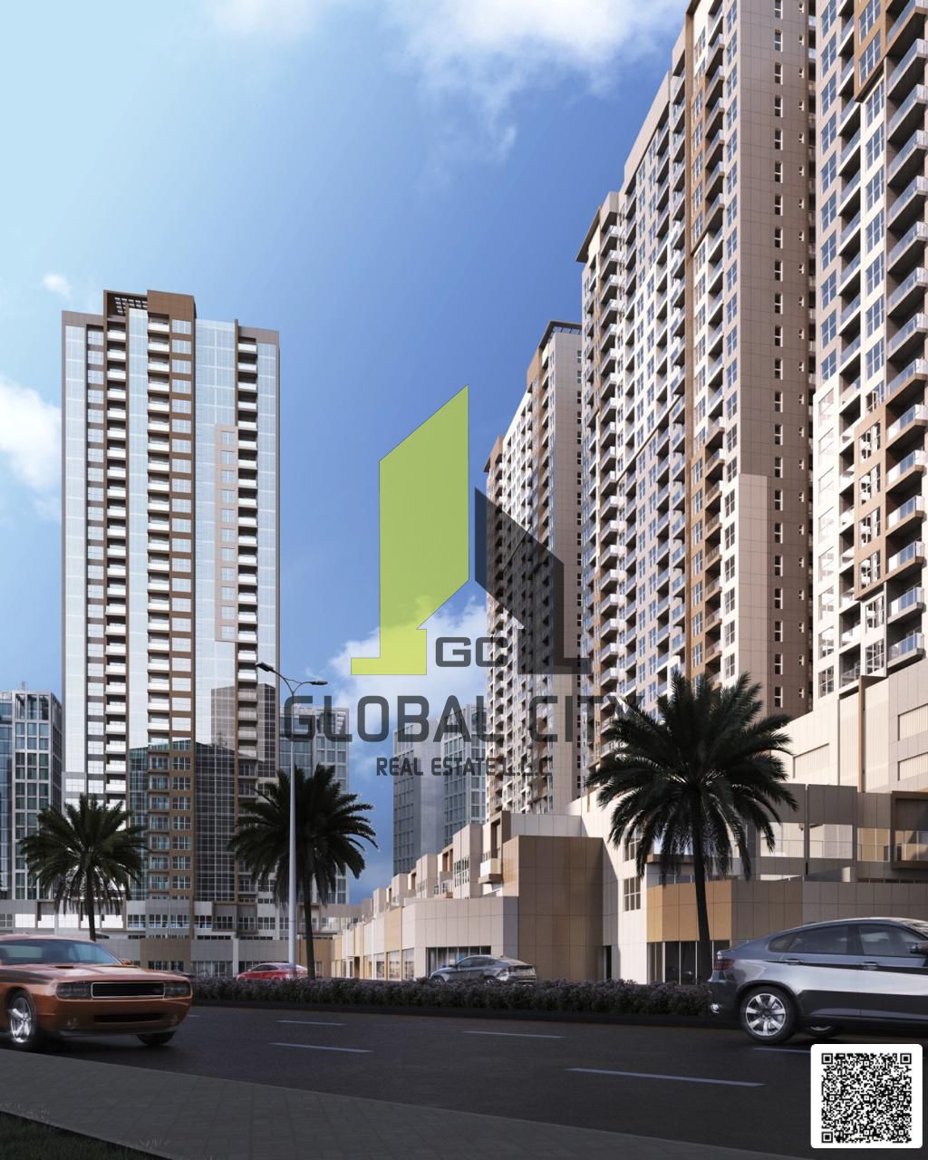 Studio apartment for sale in Ajman One Phase, prime location, ideal for living or investment.