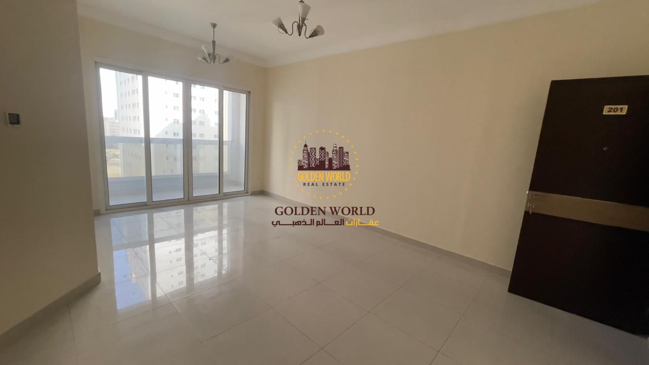 2-bedroom apartment with balcony in Al Majaz 2, both rooms are master, 3 bathrooms, close to services with direct Dubai access.