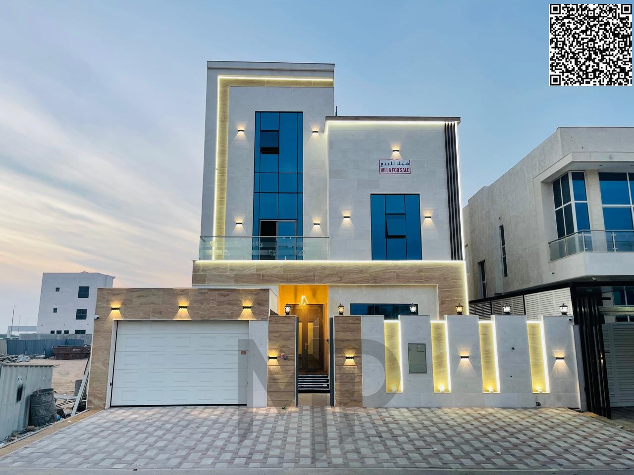 Luxury super deluxe villa for sale in Al Bahia area, price includes registration and ownership fees