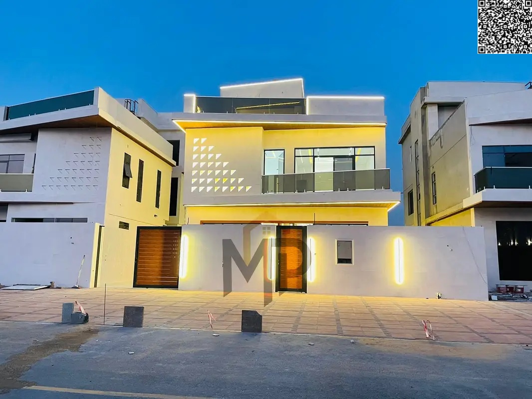 Villa for sale with a modern design and excellent finishing, including registration and ownership fees.
