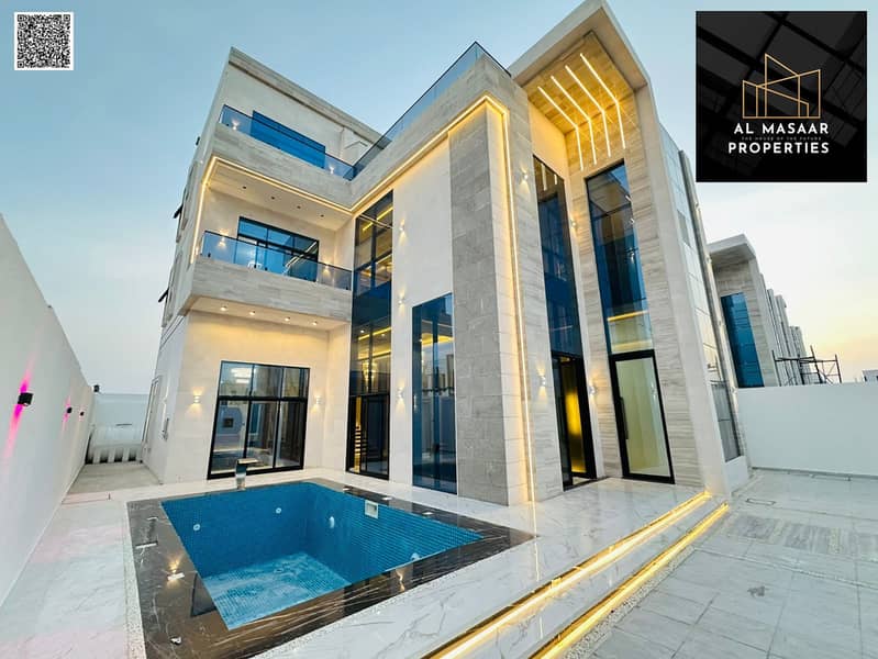 Fully furnished, all-inclusive villa for sale in Al Helio 2, Ajman | Registration fees included | Ready for immediate occupancy
