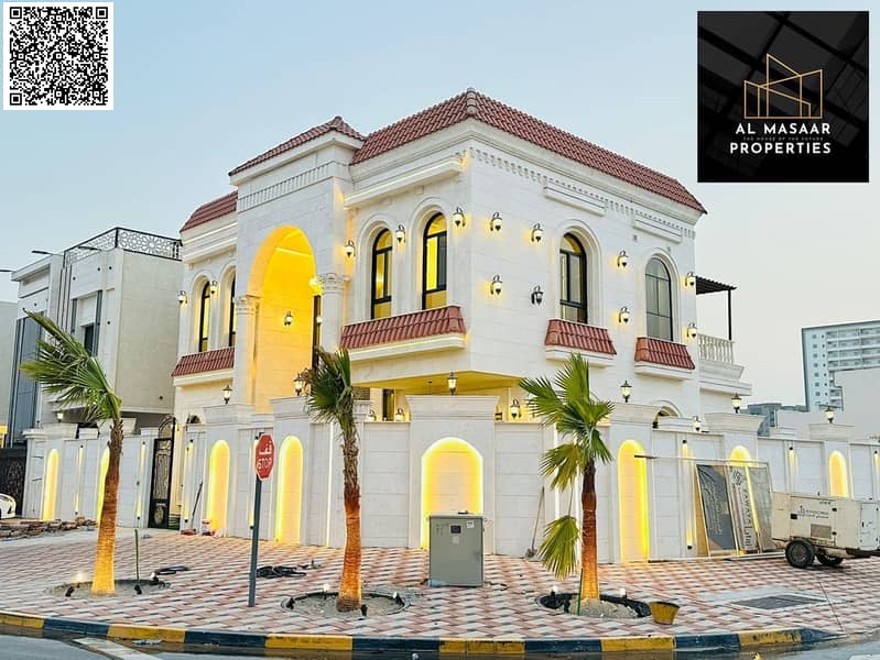 For Sale: Luxurious Classic Corner Villa – Al Helio, Ajman. Two Streets View | Spacious Area | Freehold for All Nationalities
