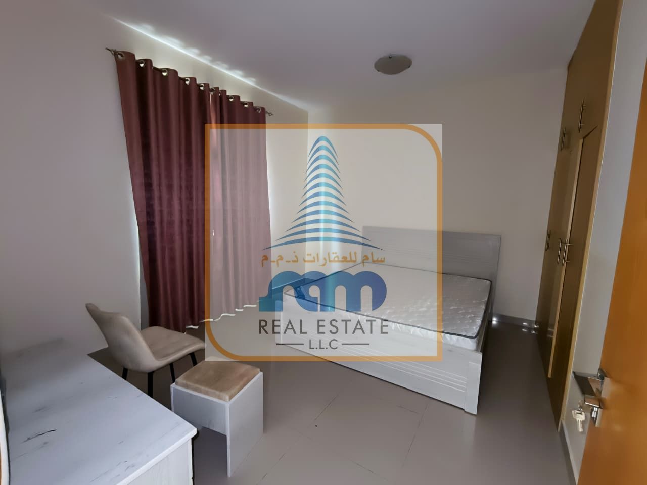 01 BEDRROM HALL FURNISHED FLAT FOR RENT IN AL JURF AREA AJMAN