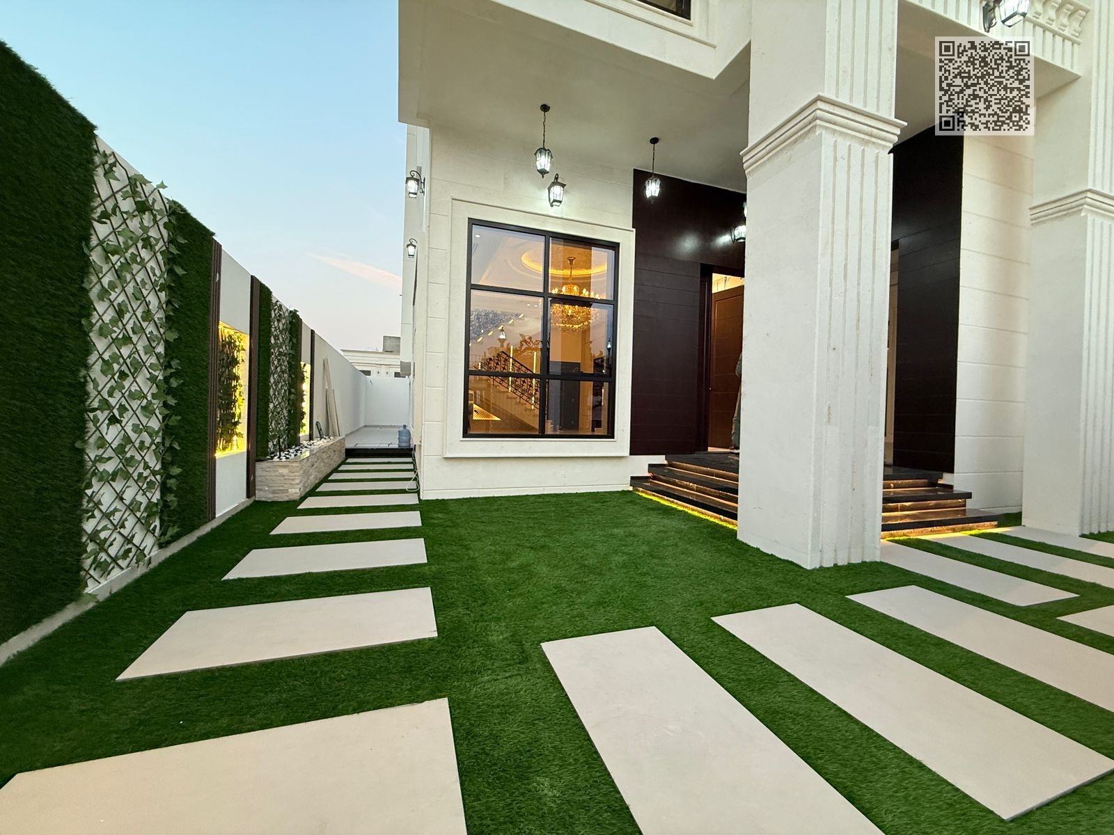 Villa for sale Very premium location Land and first roof Super Deluxe finishes at a special price including registration and ownership fees 2 minutes from Sheikh Mohammed Bin Zayed Road,