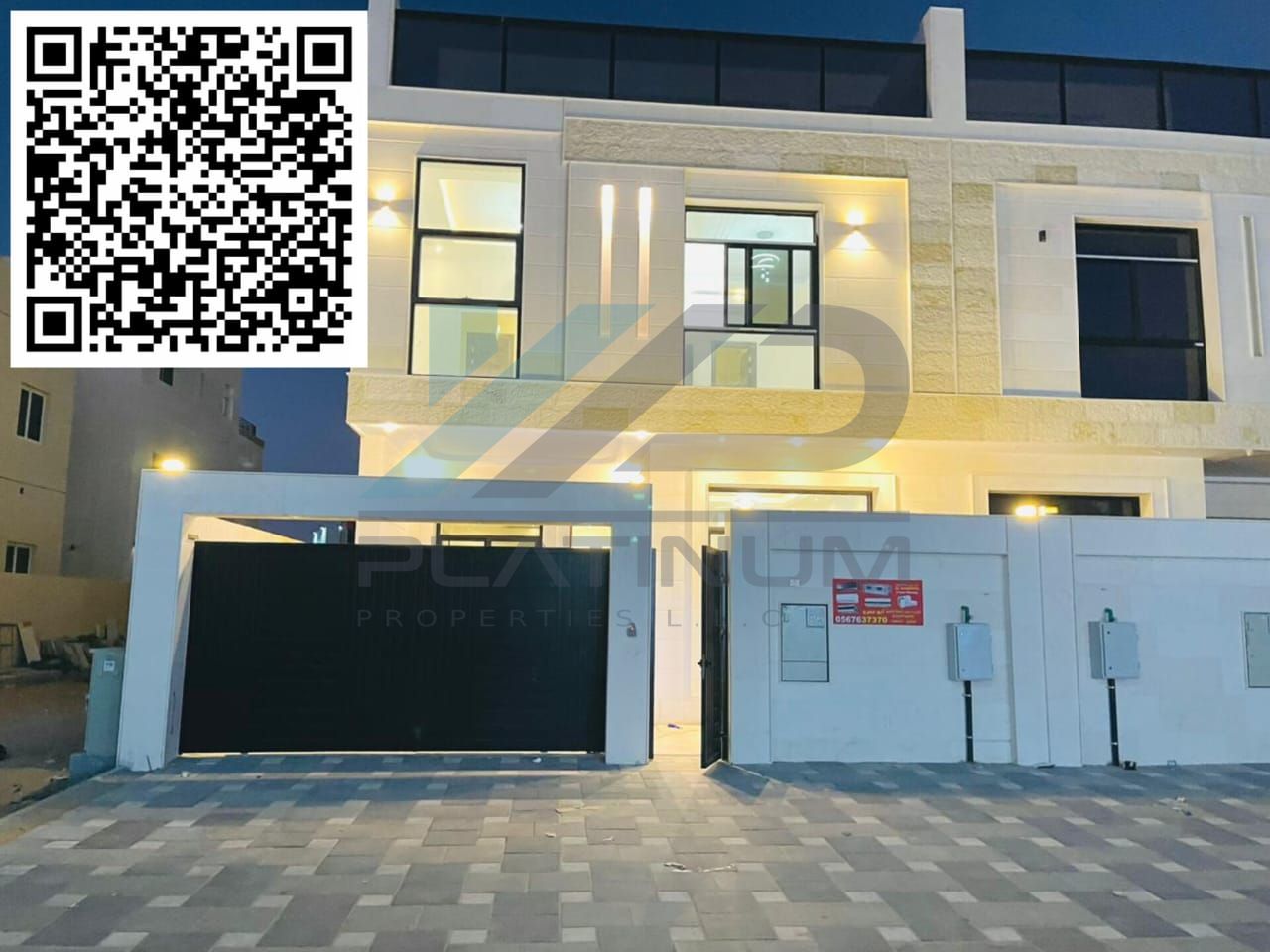 For annual rent in Ajman, a luxury villa in a vital location