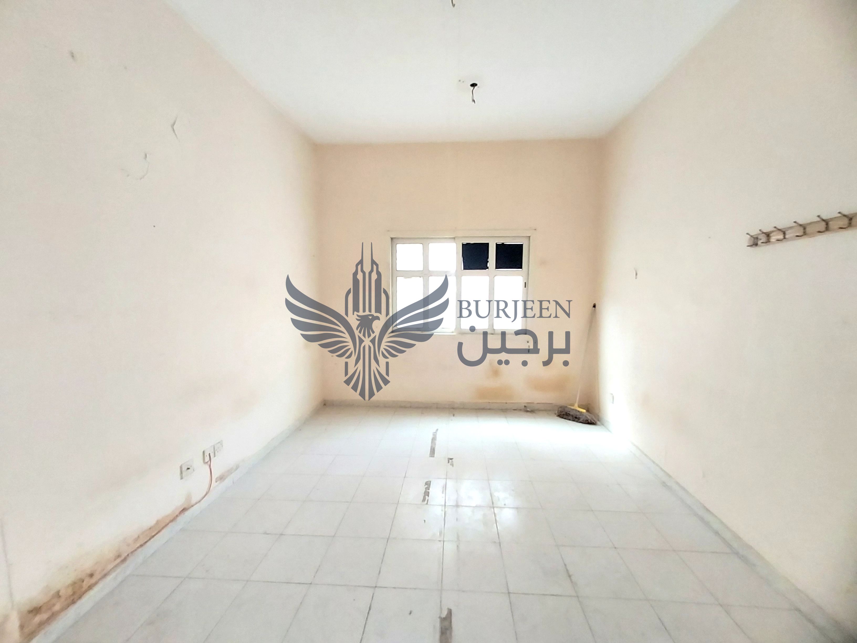 One hall two bedrooms two washrooms big kitchen neat and clean family building