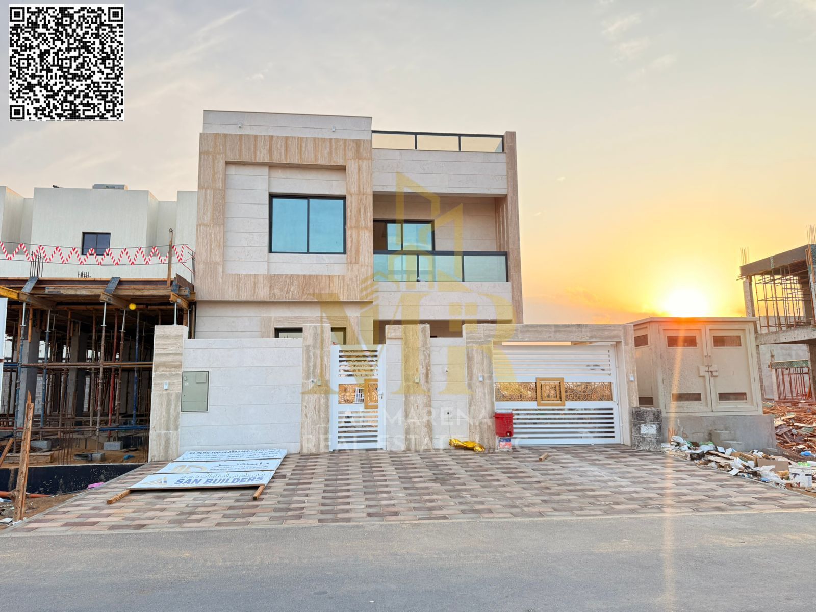 With electricity, water, and air conditioning, own your dream villa and invest in a sophisticated style in a luxury villa in the heart of Al Bahia.