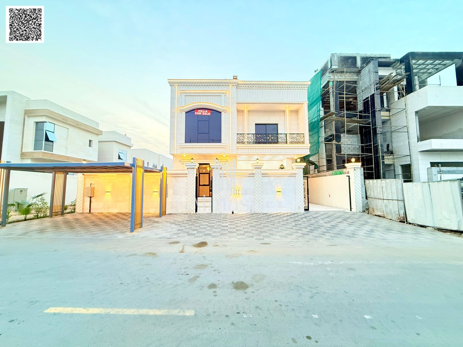Luxury villa for sale in Al Helio 2, Ajman | 6 master bedrooms + swimming pool | Spacious area | Price: AED 2,250,000 - Includes registration fees, wa