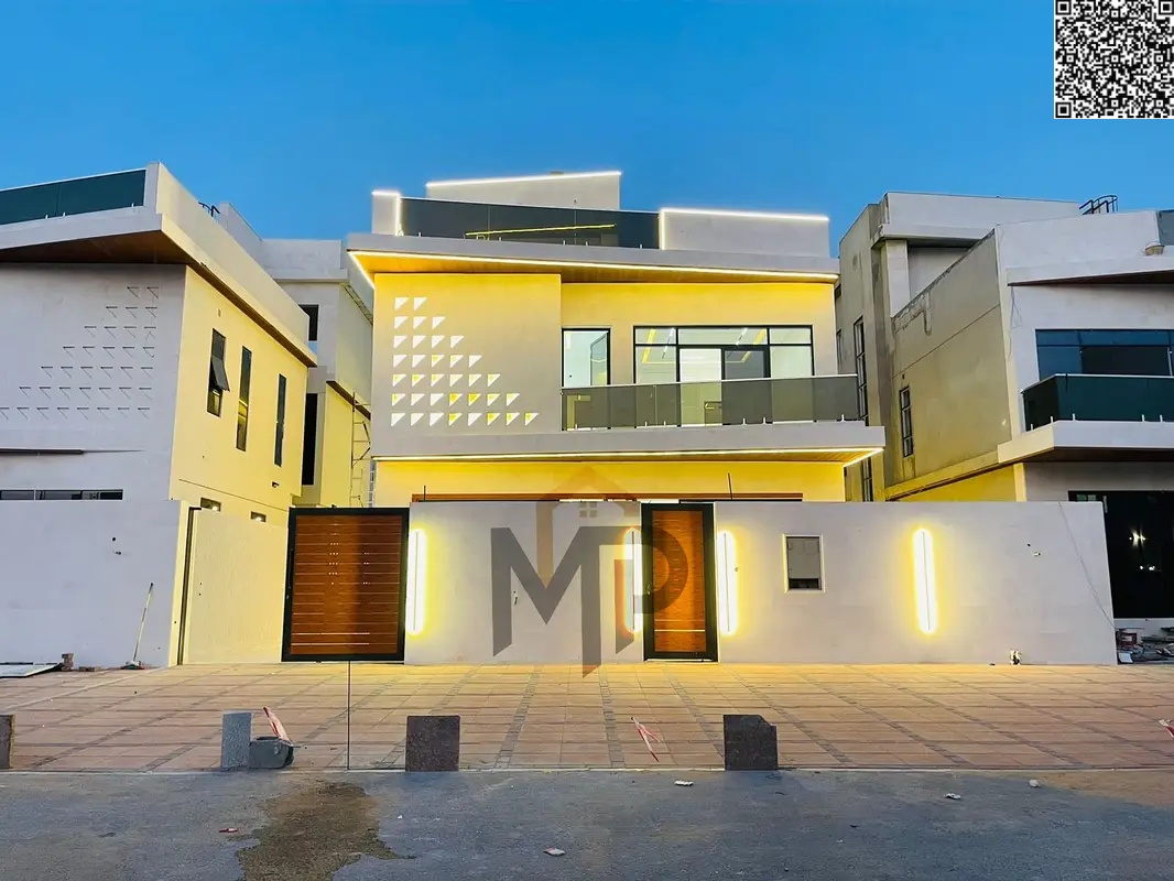 Villa for sale with a modern design and excellent finishing, including registration and ownership fees.