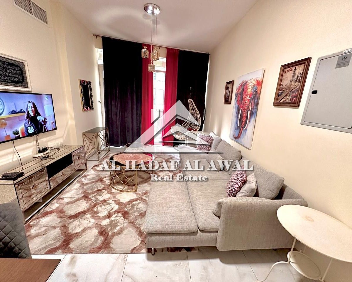 Luxury apartment for monthly rent, one bedroom and living room, in Al Qasba area