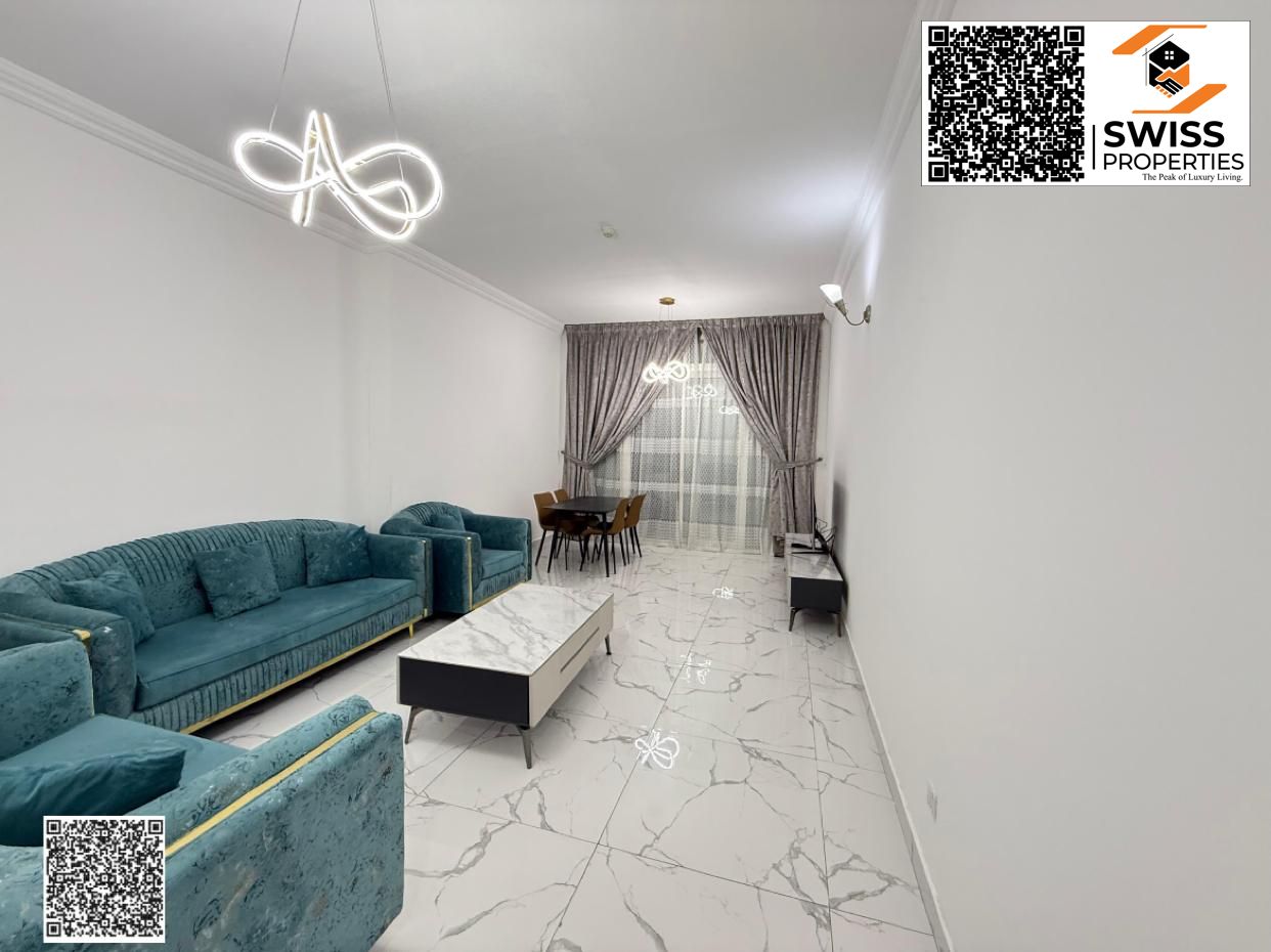 The most luxurious two-bedroom apartment, with sea view balcony, including all services, with a gym, swimming pool, and private parking