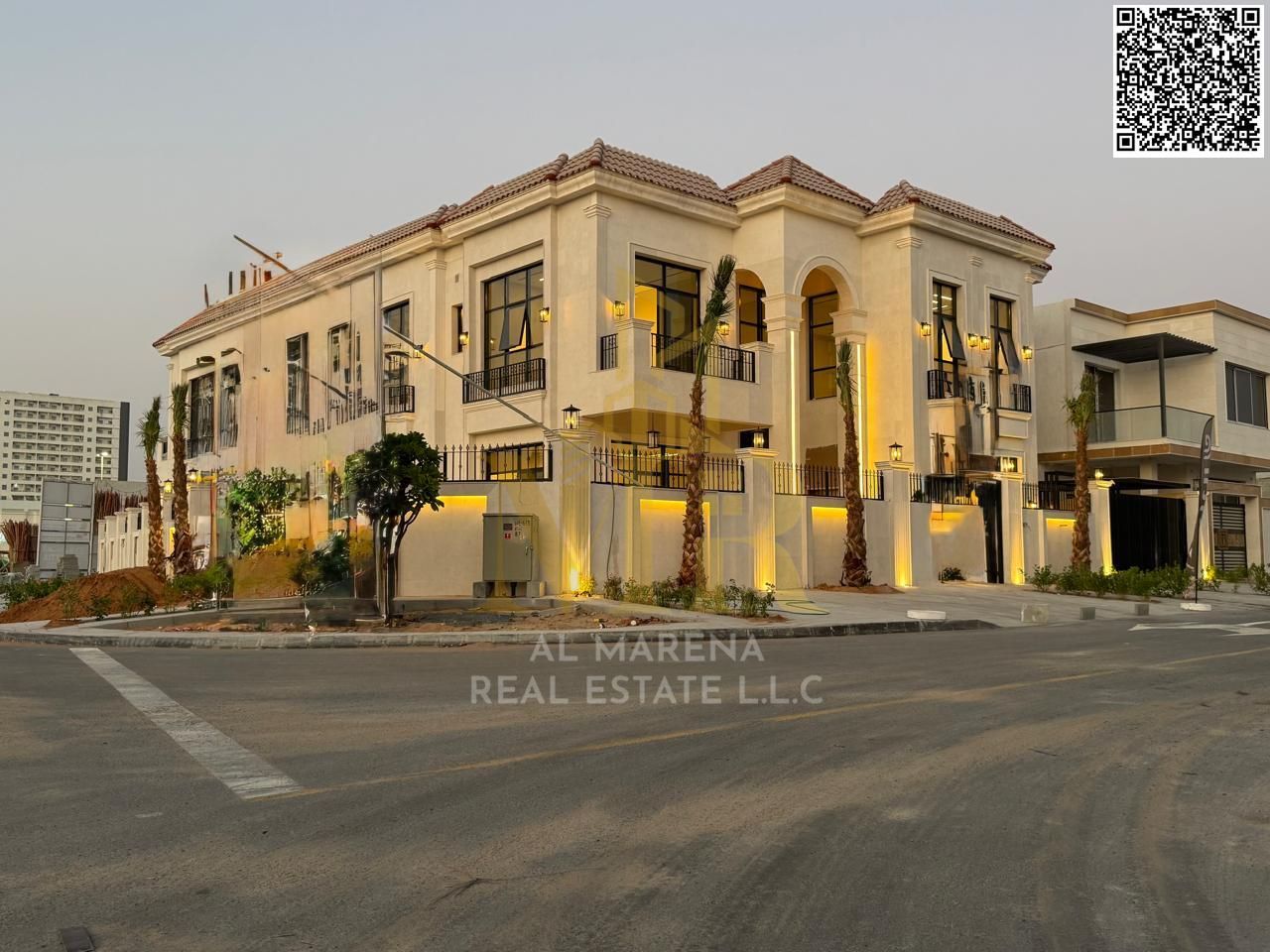 Luxury super deluxe villa for sale in Al Yasmeen area, Ajman, price including registration and ownership fees