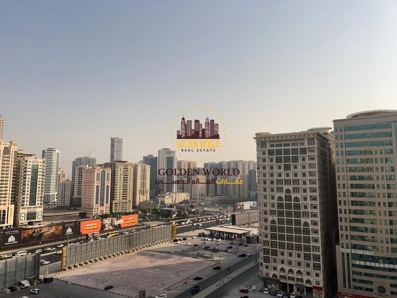 Spacious Three Bedroom Apartment for Rent in Al Taawun with Two Balconies and Parking