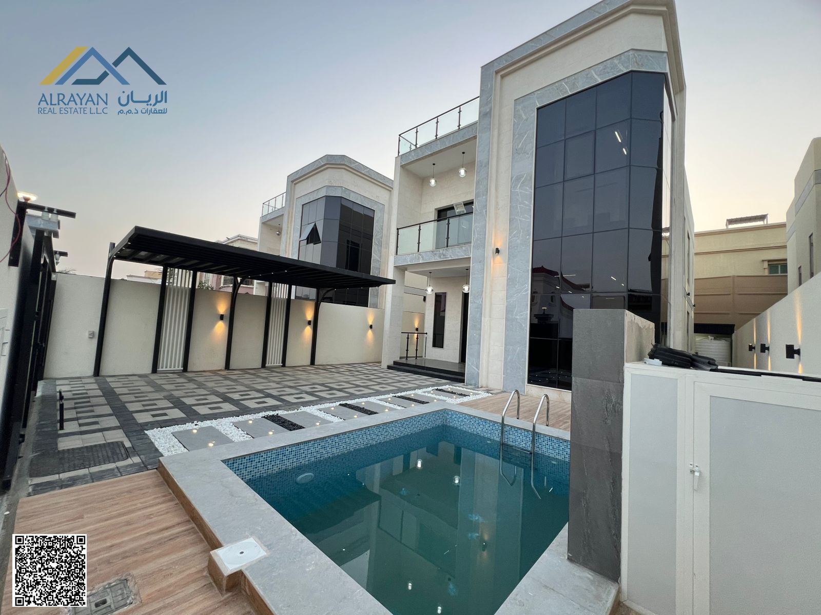 Luxury Villa for Sale – Al Rawda 3, Ajman. Exquisite finishing with premium stone and marble.